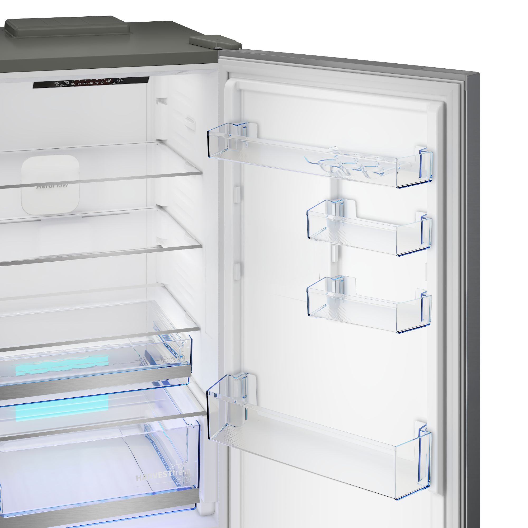 BEKO Kühl-/Gefrierkombination »B7RCNA377HXP« 186,5 cm hoch 59,5 cm breit Volle Kapazität – ohne Abtauen