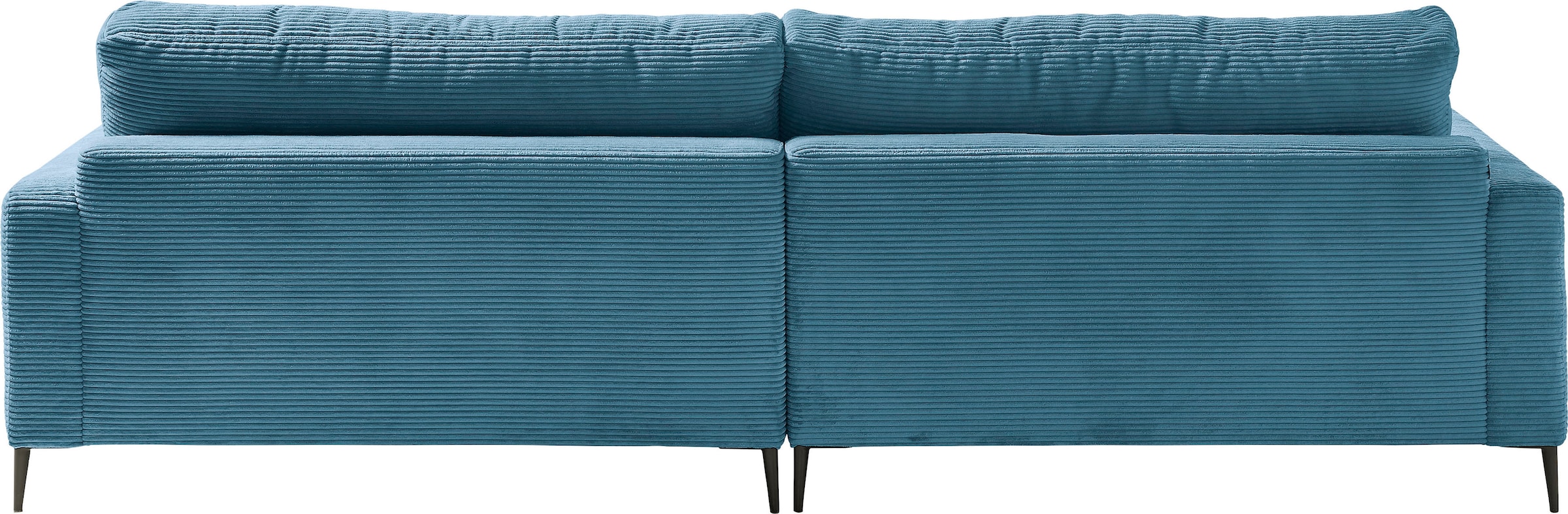 INOSIGN Ecksofa »Downtown, B/T/H: 272/190/84 cm L-Form«, weicher Sitzkomfort auch in Cord und Bouclé, incl. Zierkissen