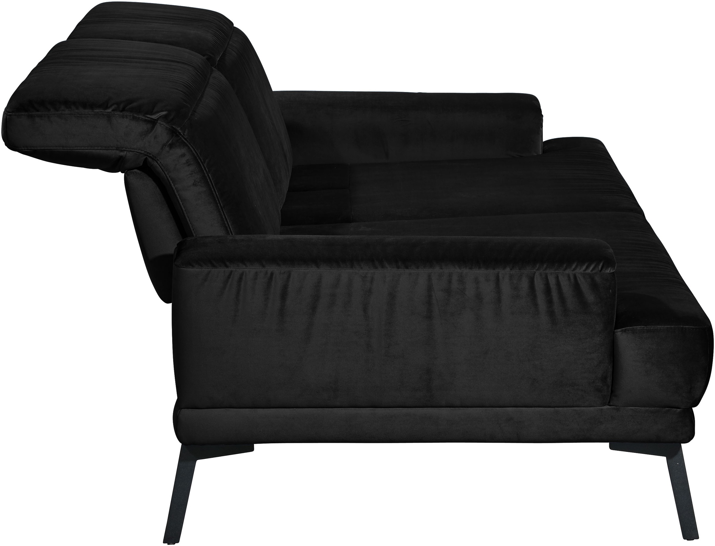 Musterring 3-Sitzer »MR 4580«, inkl. Kopf- und Sitztiefenverstellung, Fuß schwarz, B228 x T103 cm