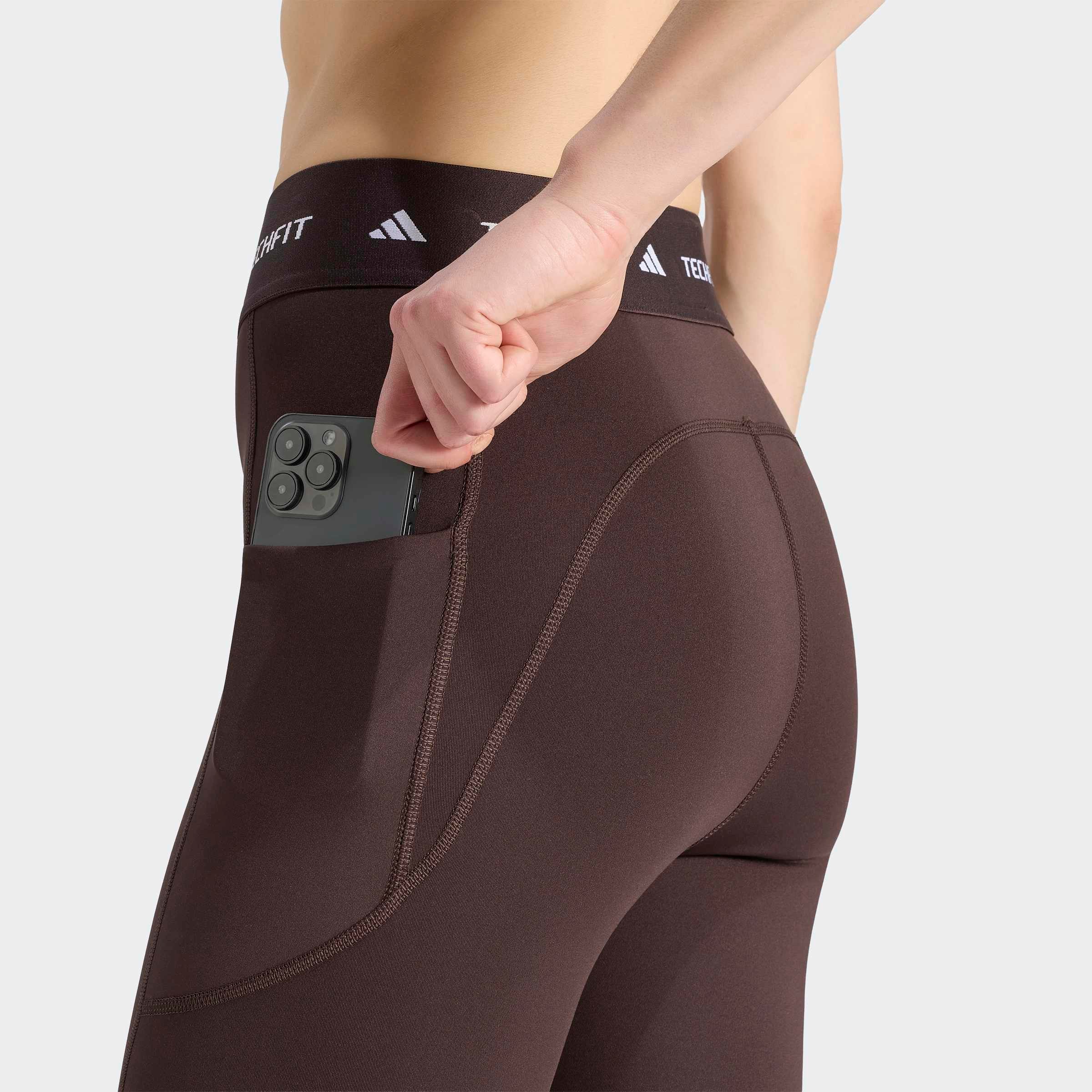 adidas Performance Trainingstights »TECHFIT STASH POCKET FULL-LENGTH LEGGINGS«  sportlicher Stil, für Workout, aus Polyester und Elasthan