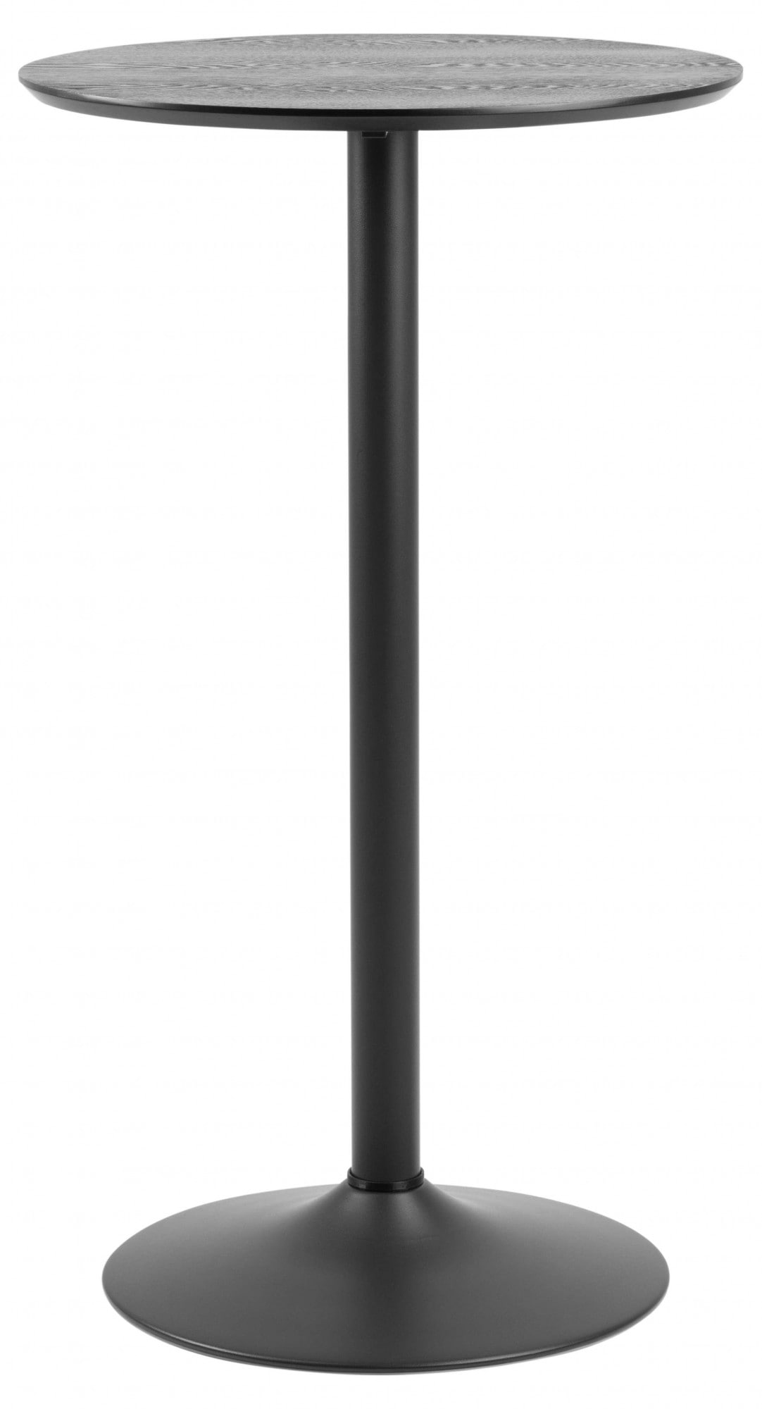 Bartisch »Ibiza«, (1 St.), Bartisch rund Ø 60 cm, Schwarz, mit Trompete Gestell