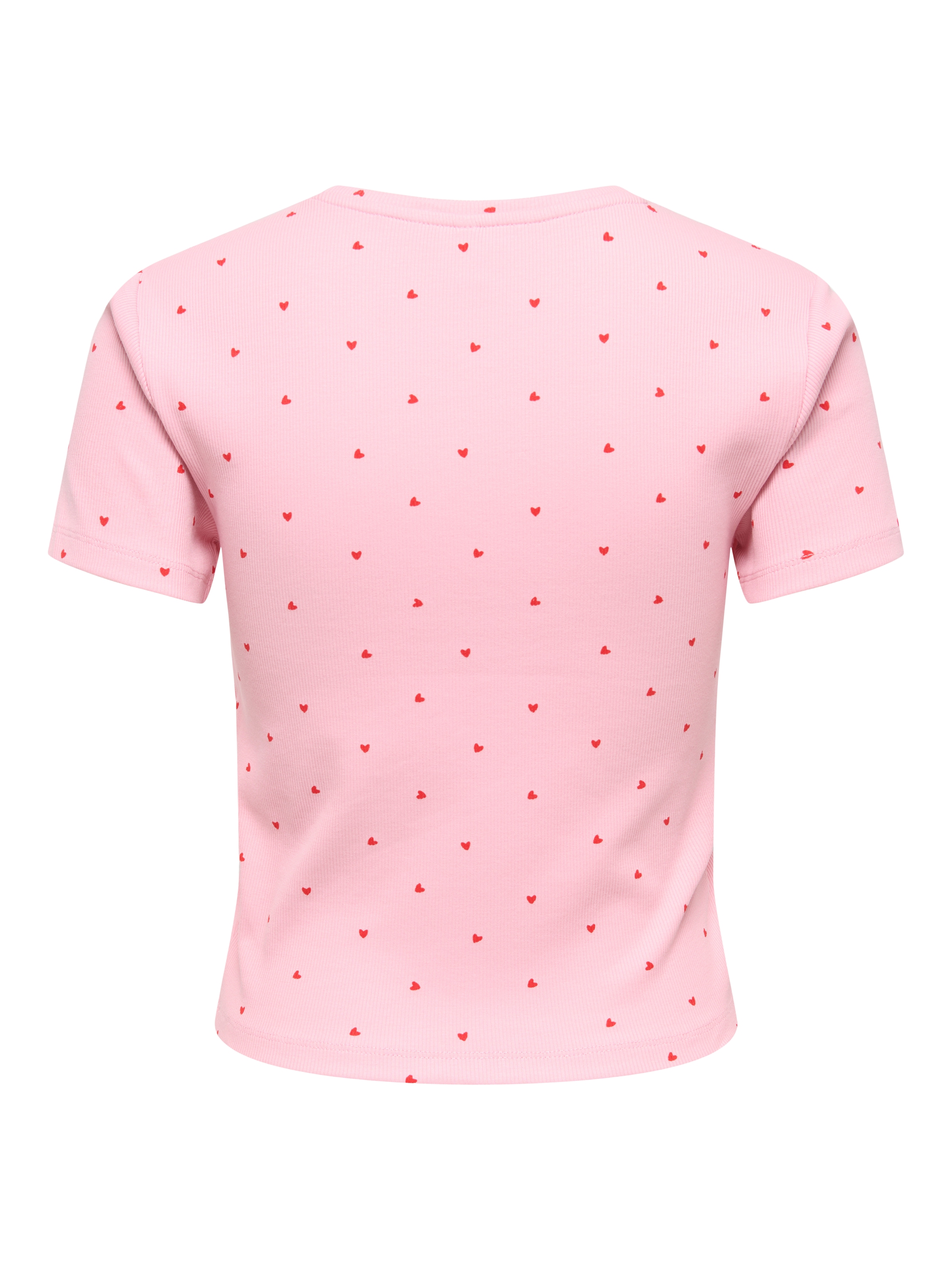 ONLY Kurzarmshirt »ONLFENJA LIFE SS AOP TOP JRS NOOS« Baumwollmischung, Cropped Fit, Rundhals