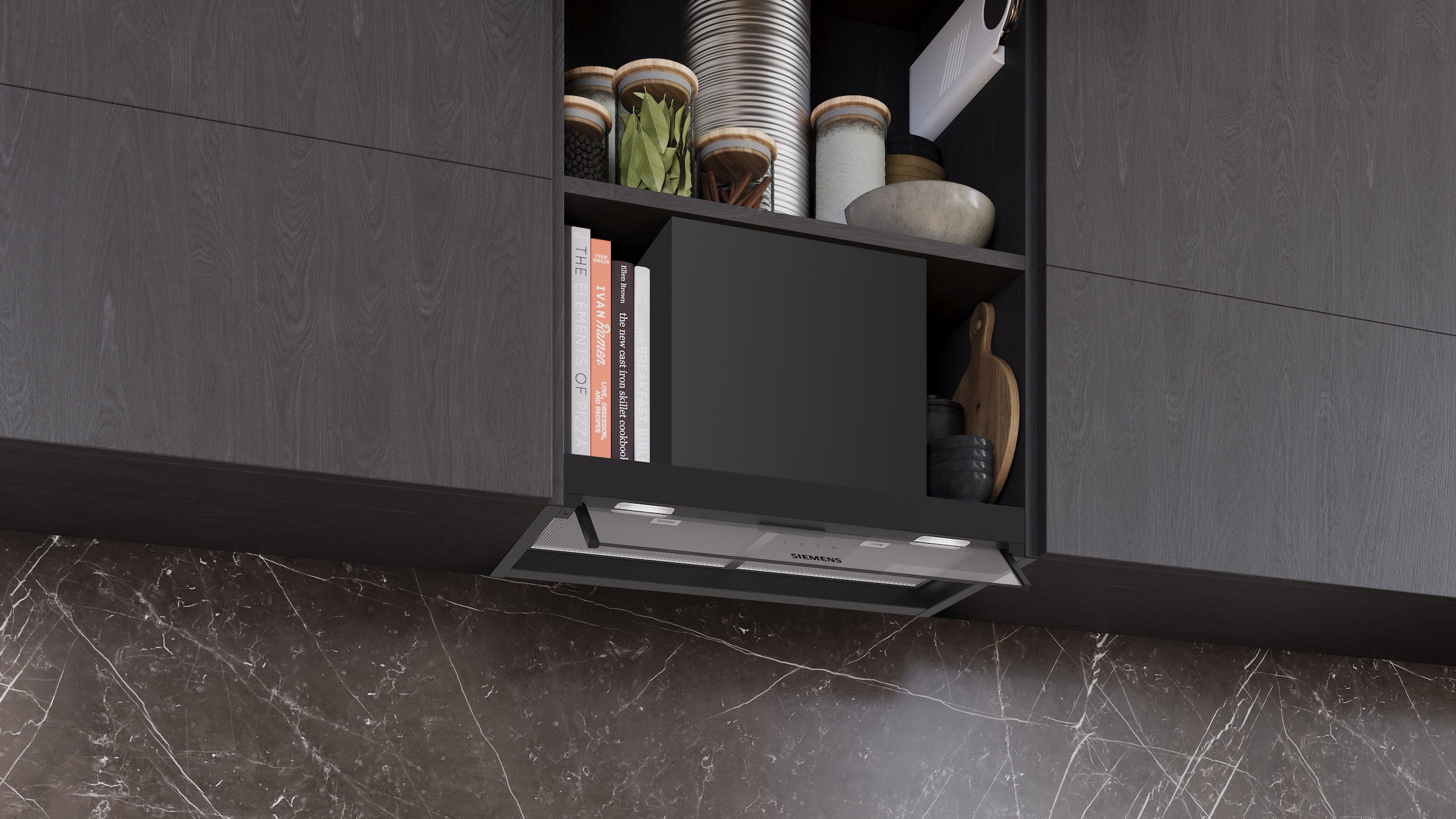 SIEMENS Lüfterbaustein »LJ65BCC60« Serie iQ300 Leiser, starker Motor & maximaler Stauraum auf der T-Haube