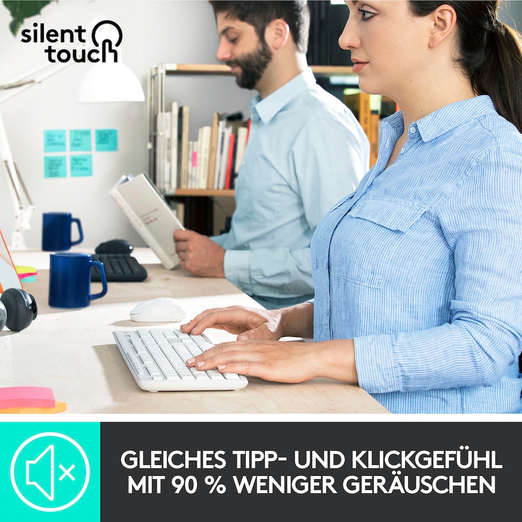 Logitech Tastatur- und Maus-Set »MK295 Silent Wireless Combo«