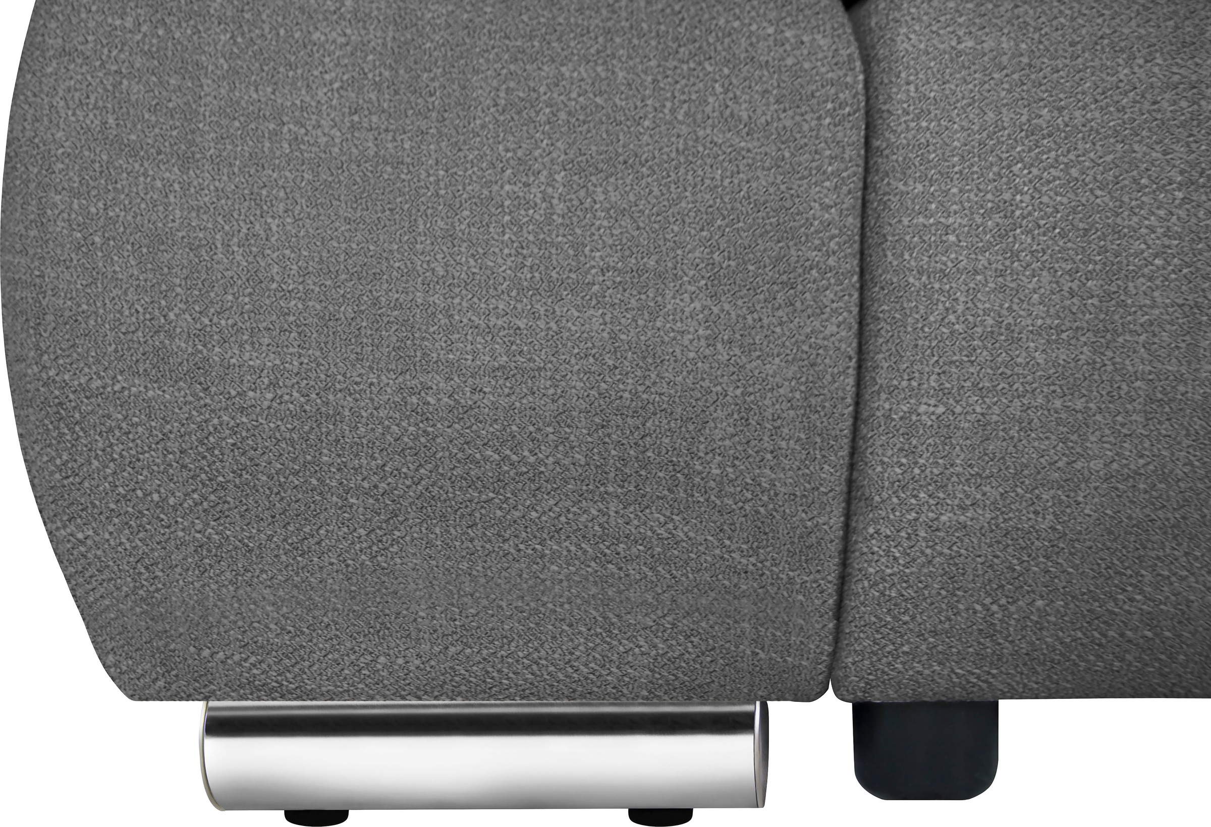 Home affaire Ecksofa »Acra L-Form«, mit Bettfunktion und Bettkasten, in Mattenoptik