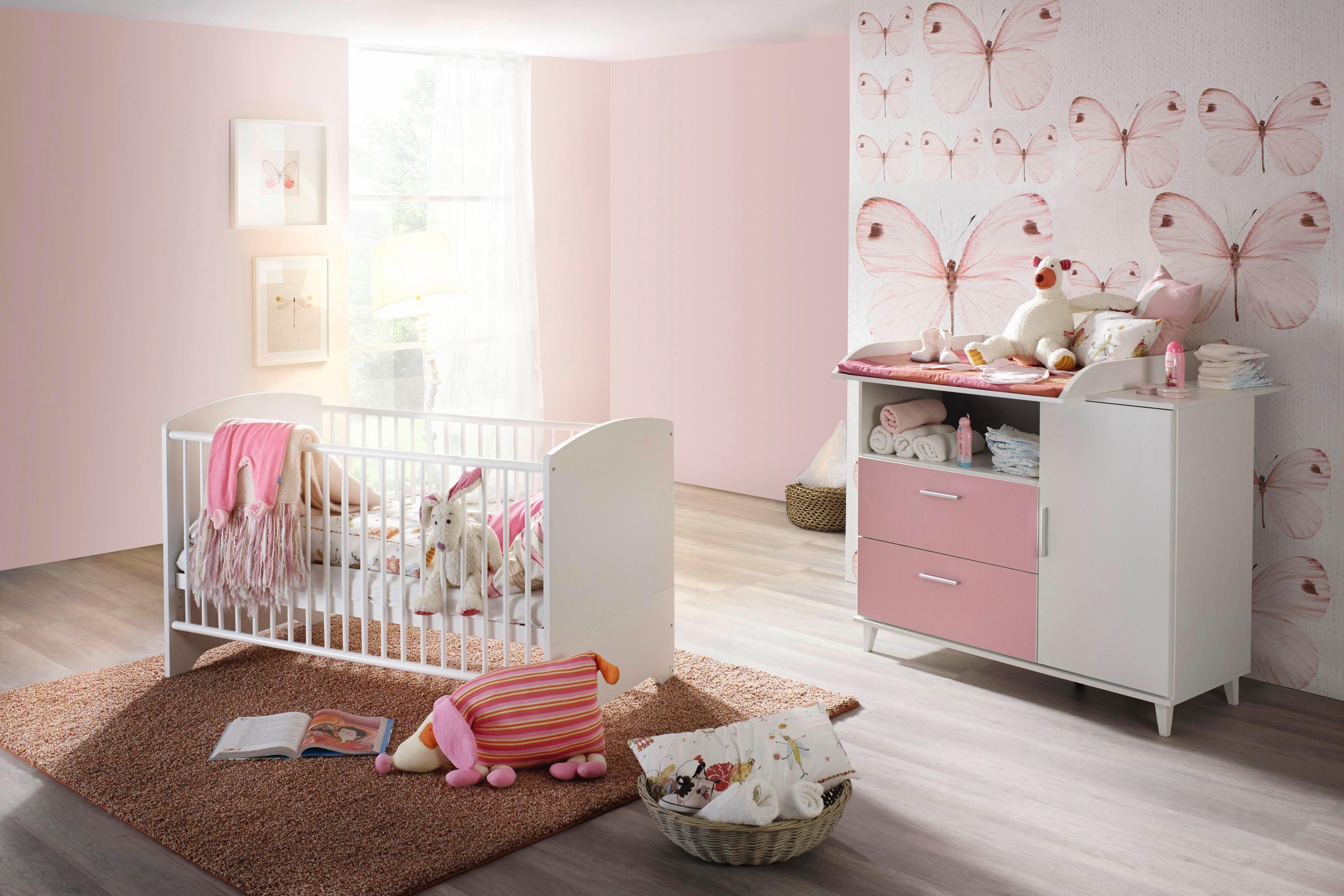 rauch BLUE Babymöbel-Set »Nizza«, (Spar-Set, 2 tlg.), Bett + Wickelkommode