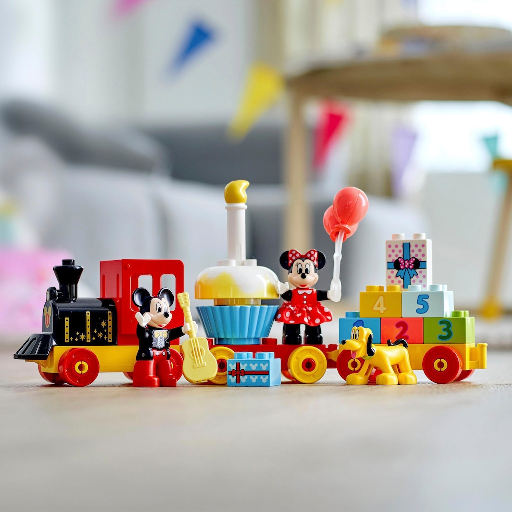 LEGO® Konstruktionsspielsteine »Mickys und Minnies Geburtstagszug (10941), LEGO® DUPLO® Disney™«, (22 St.)