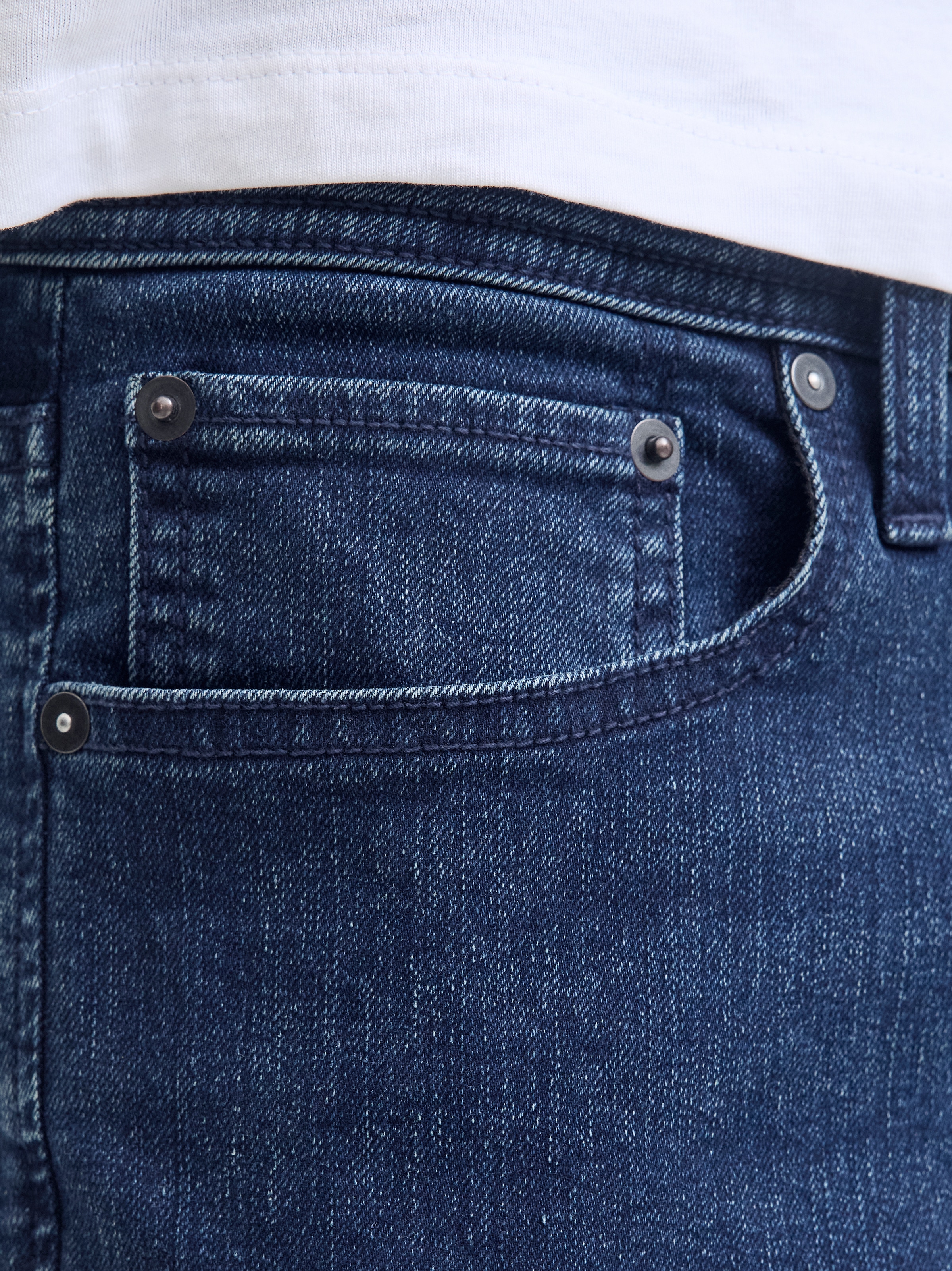 Jack & Jones Straight-Jeans »JJICLARK JJORIGINAL SQ 2« Baumwollmischung, straight fit