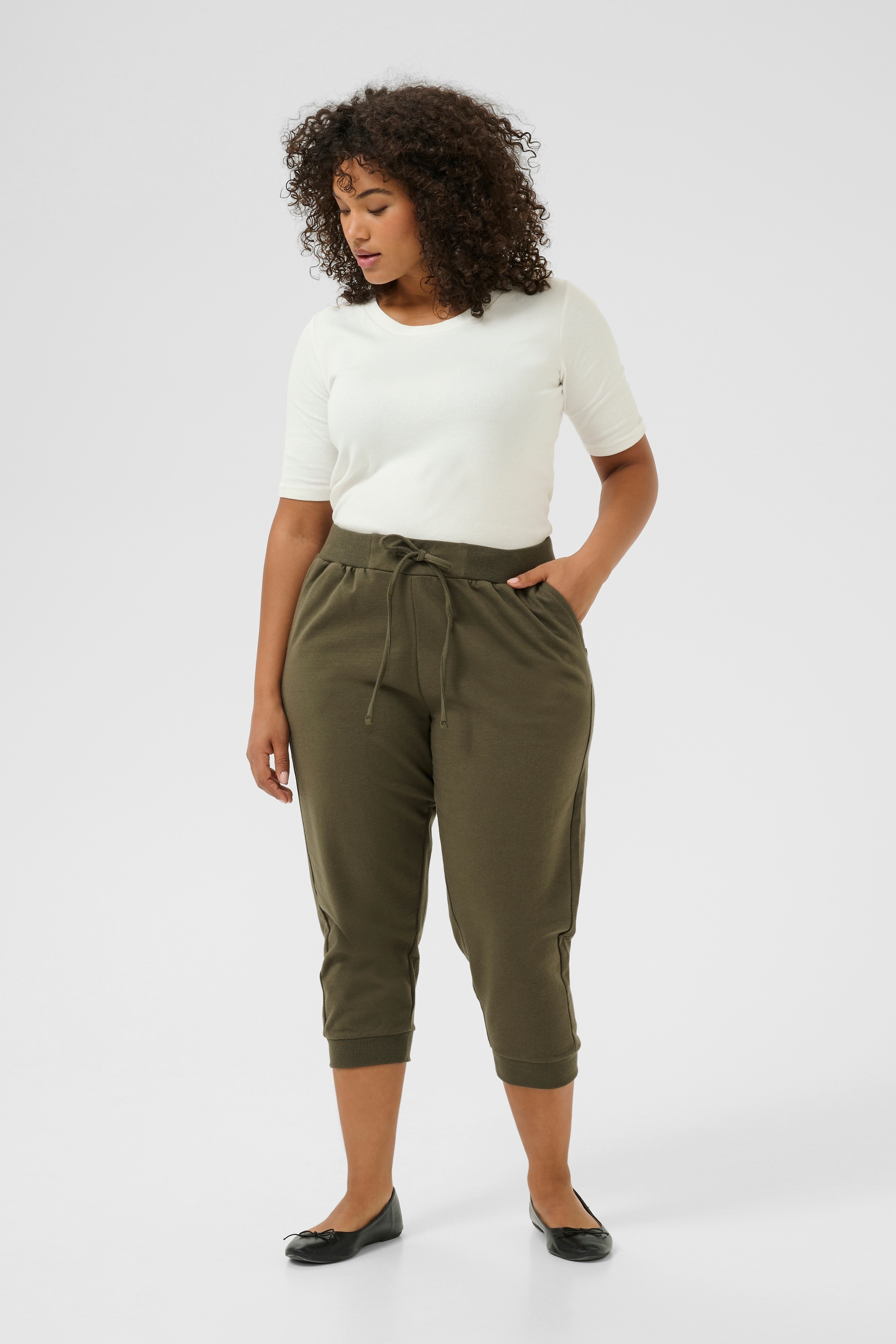 KAFFE Curve Stoffhose »Damen Casual Hose KCann«