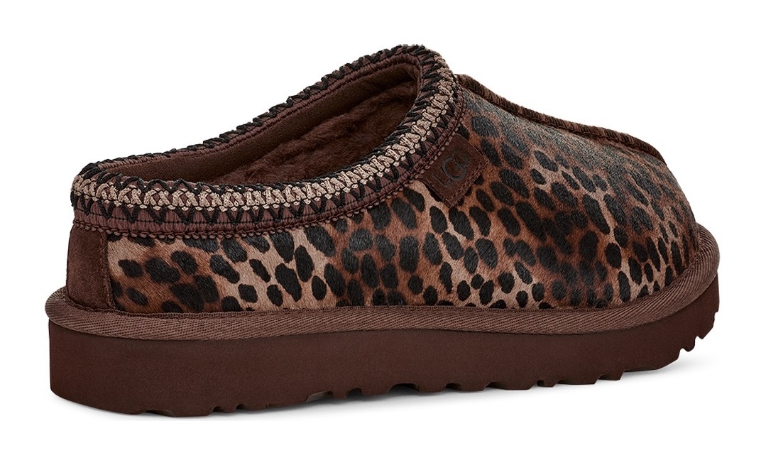 UGG Clog »Tasman Caspian«, Mule, Hausschuh mit allover Leo-Muster