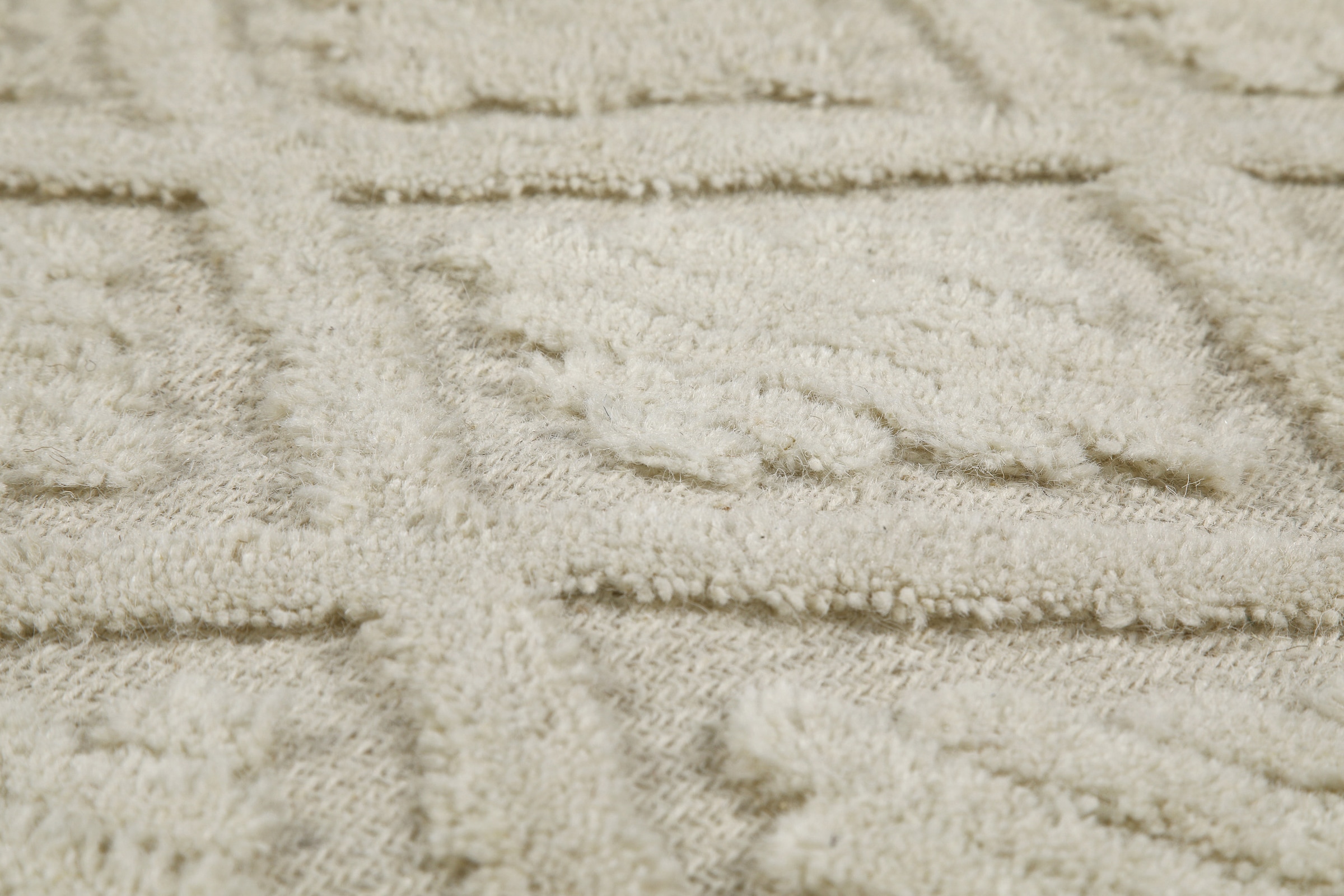 Wecon home Wollteppich »Hamptons SEVENTEEN«, rechteckig, 10 mm Höhe, Läufer, Schurwolle, Kurzflor, Wohnzimmer, Schlafzimmer, elegant, Raute