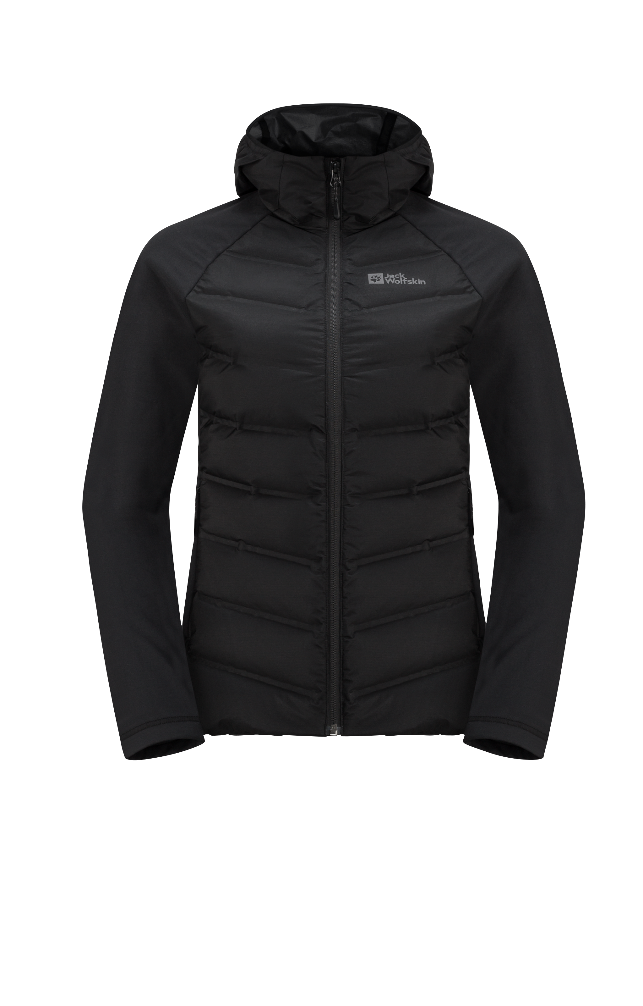 Jack Wolfskin Fleecejacke »TASMAN DOWN HYBRID W«, mit Kapuze, wärmende Hybrid-Kapuzenjacke für jeden Trail