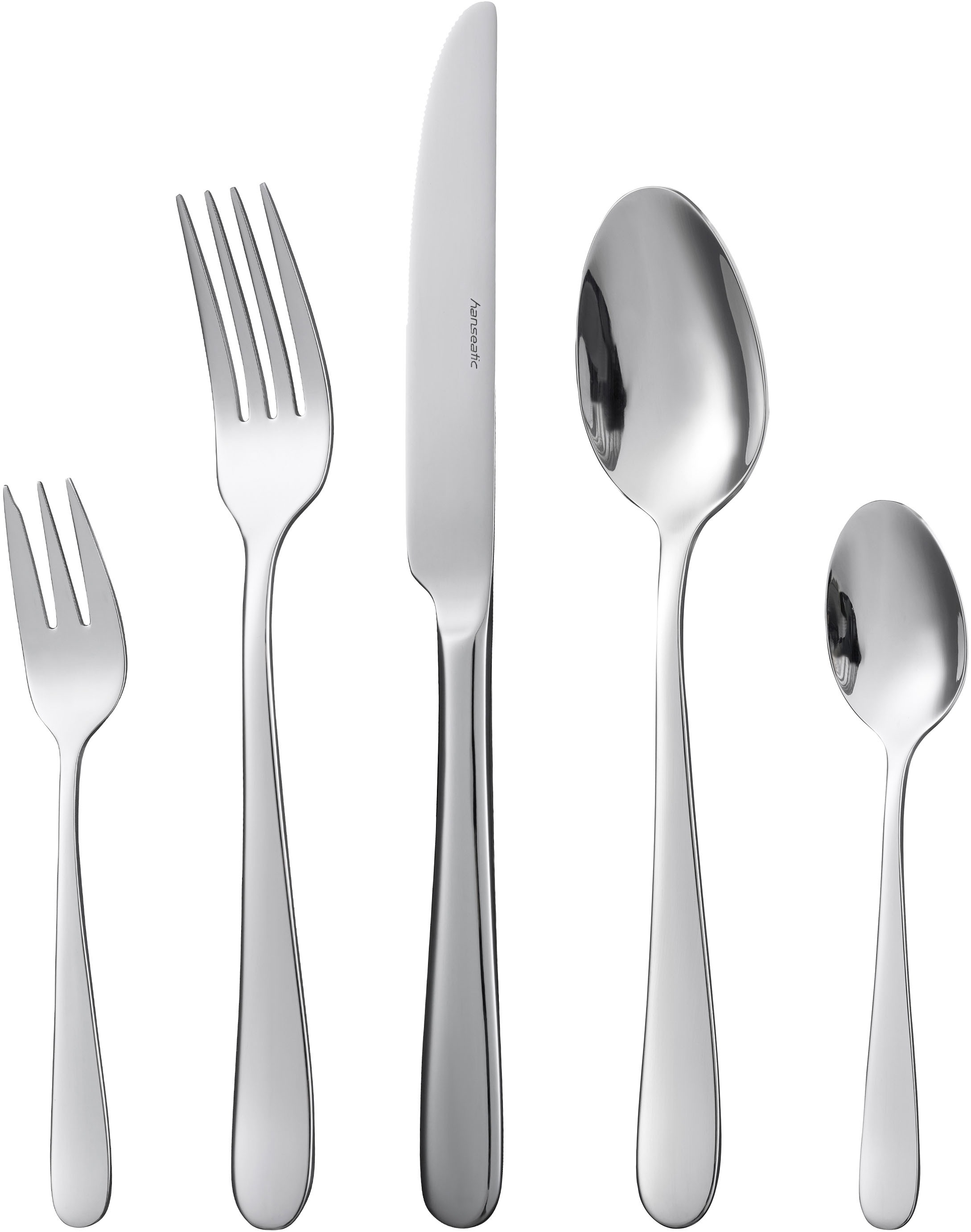 Hanseatic Besteck-Set »BASIC«, (Set, 30 tlg.), modischer Klassiker