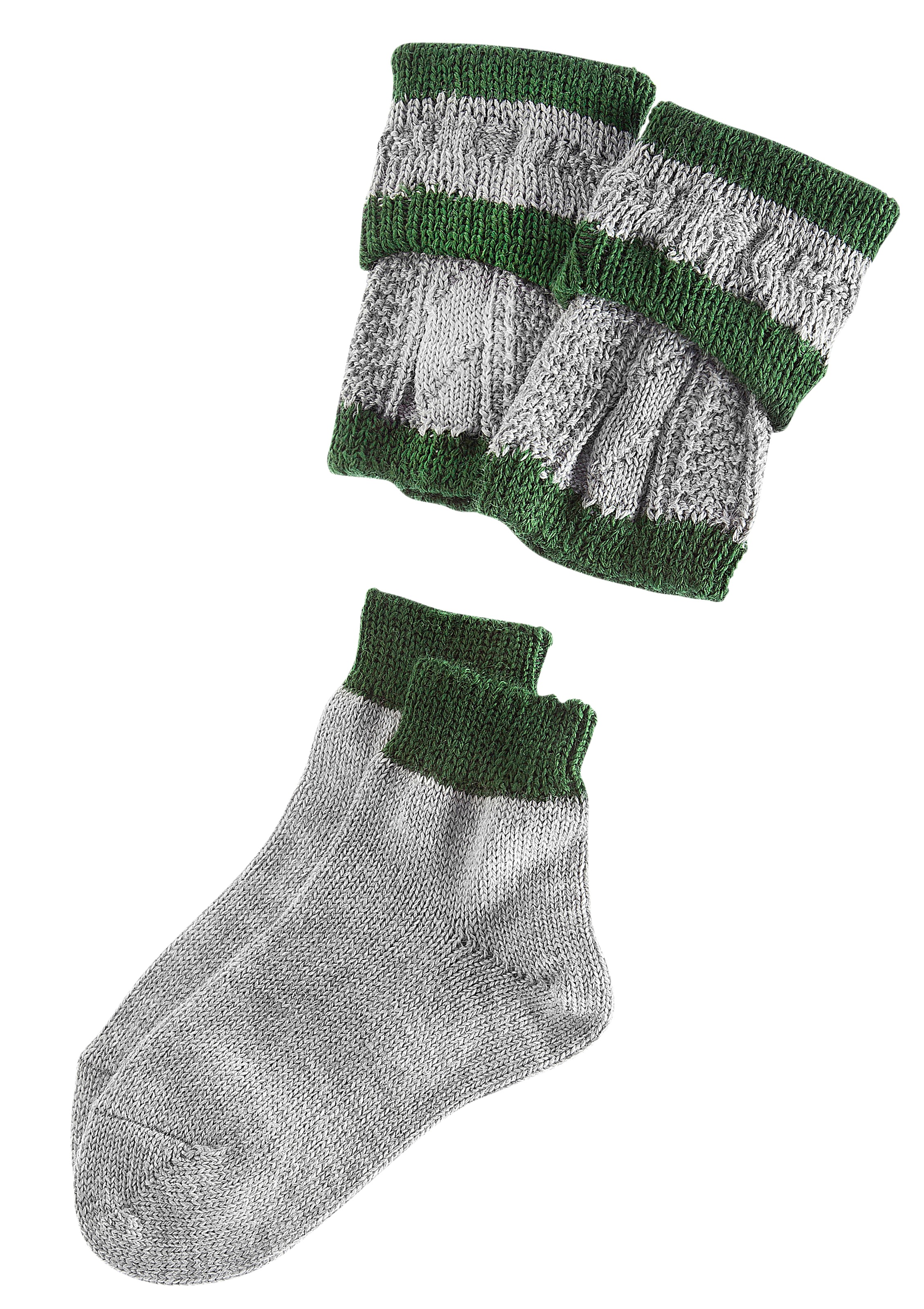 Lusana Trachtensocken, in traditioneller Farbkombination
