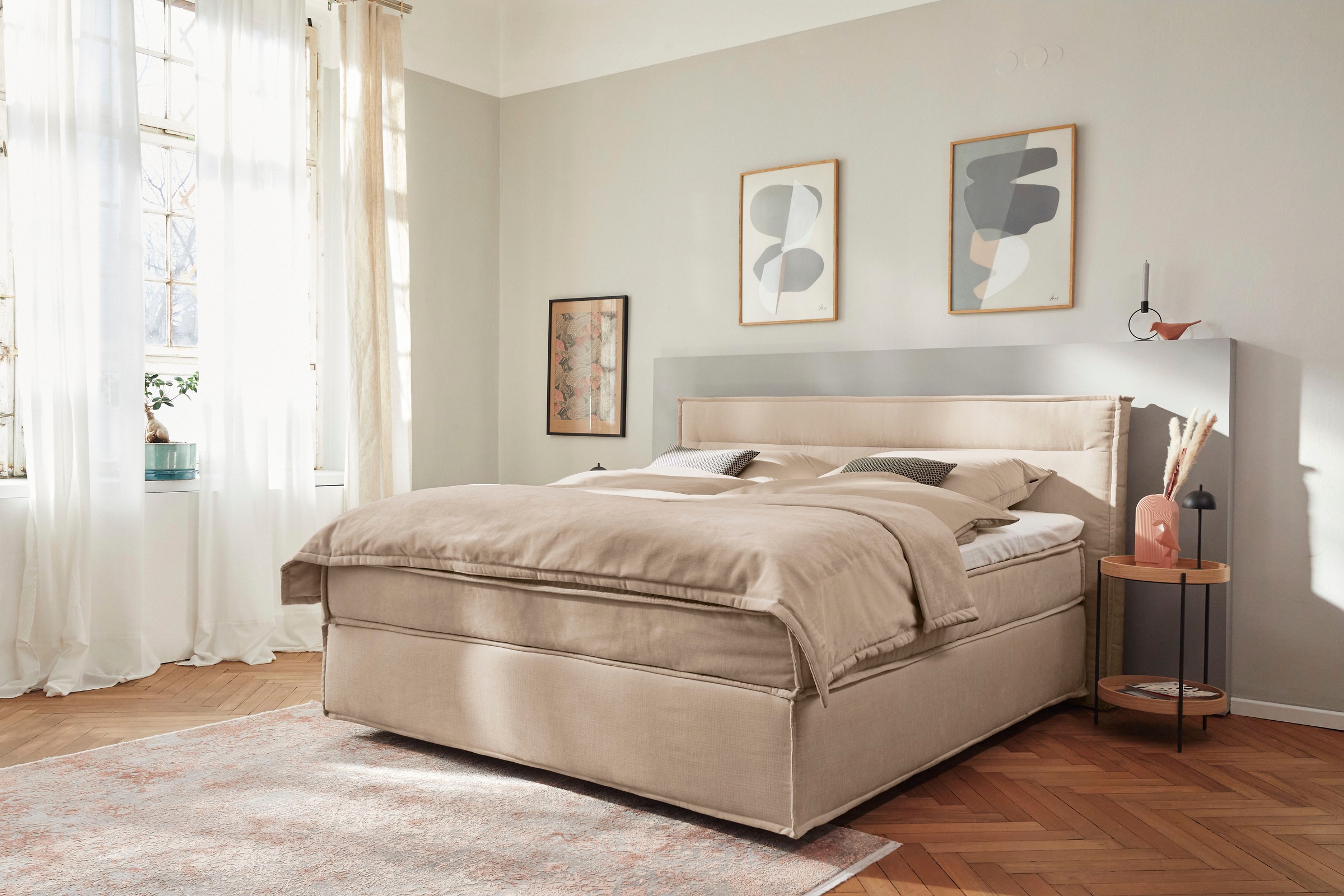 Musterring Boxspringbett »JustB! SC100« schwebende Optik, inklusive Topper, verschiedene Farben, 180 x 200 cm