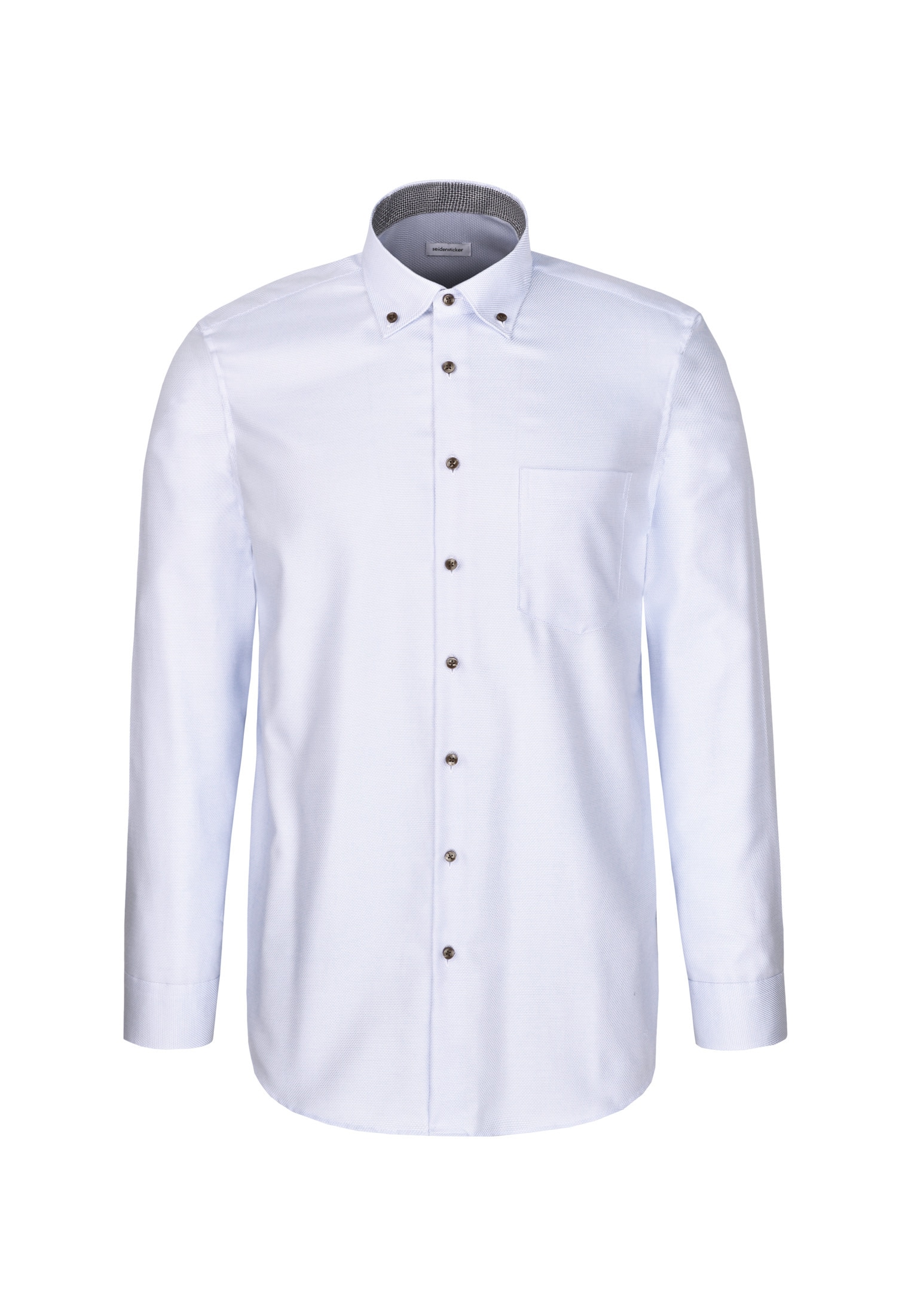 seidensticker Businesshemd »Schwarze Rose« Regular 1/1 Button-Down-Kragen Struktur