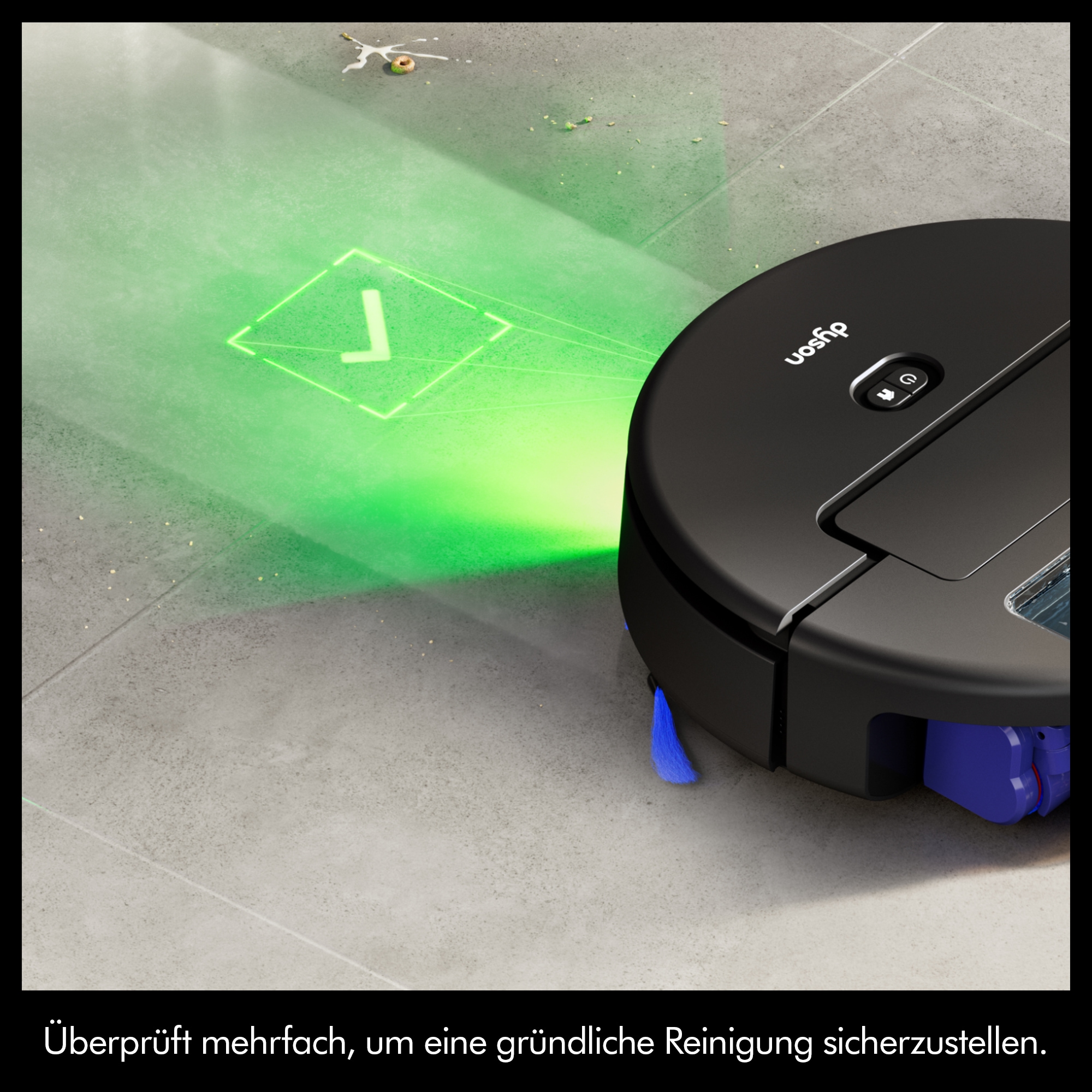 DYSON Saugroboter »mit Wischfunktion spot+scrub Ai« Beseitigt versteckte Flecken mithilfe fortschrittlicher KI