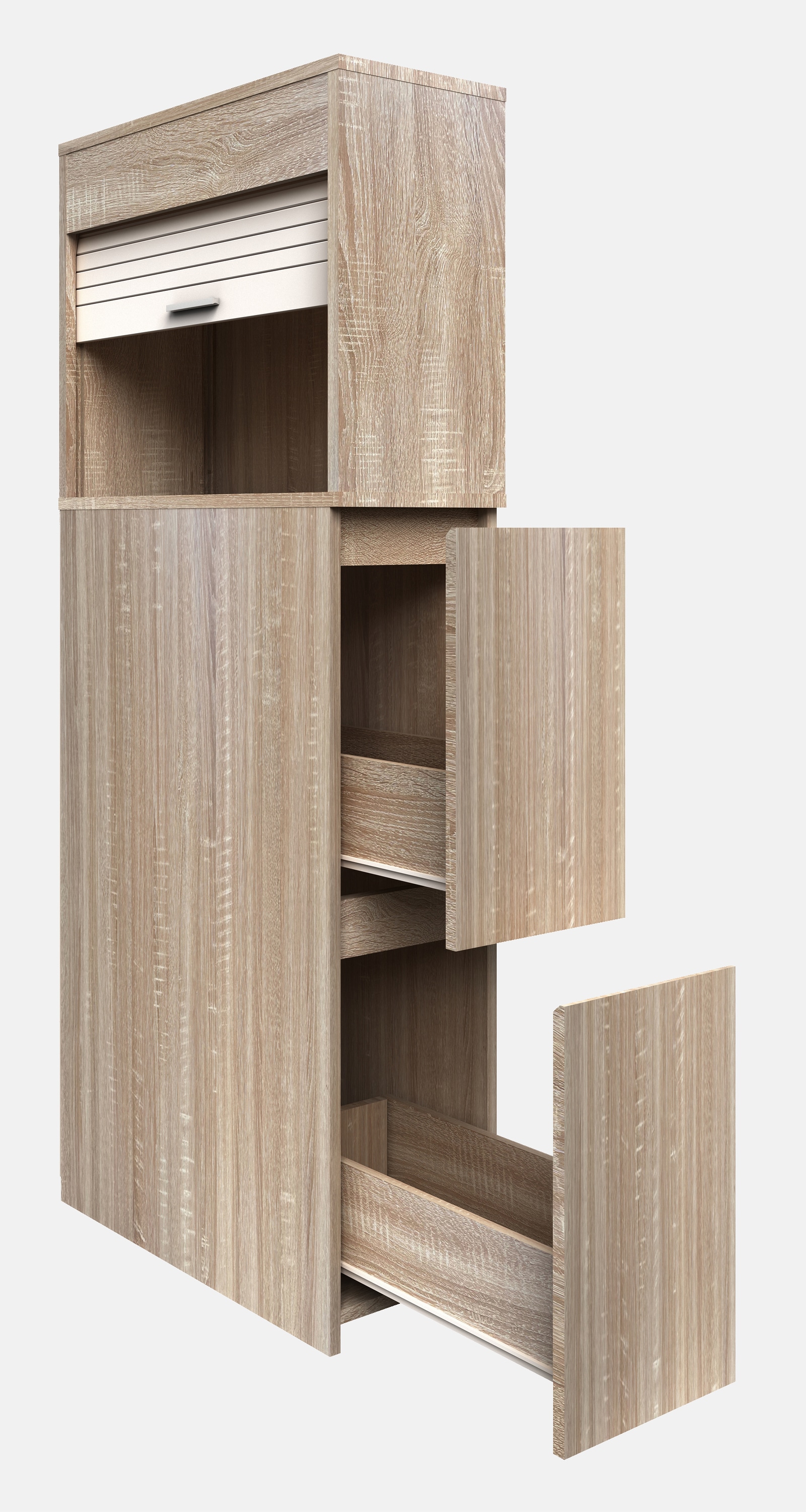 VCM Midischrank »Holz Badmöbel Nischenschrank Schublade Tasalo«