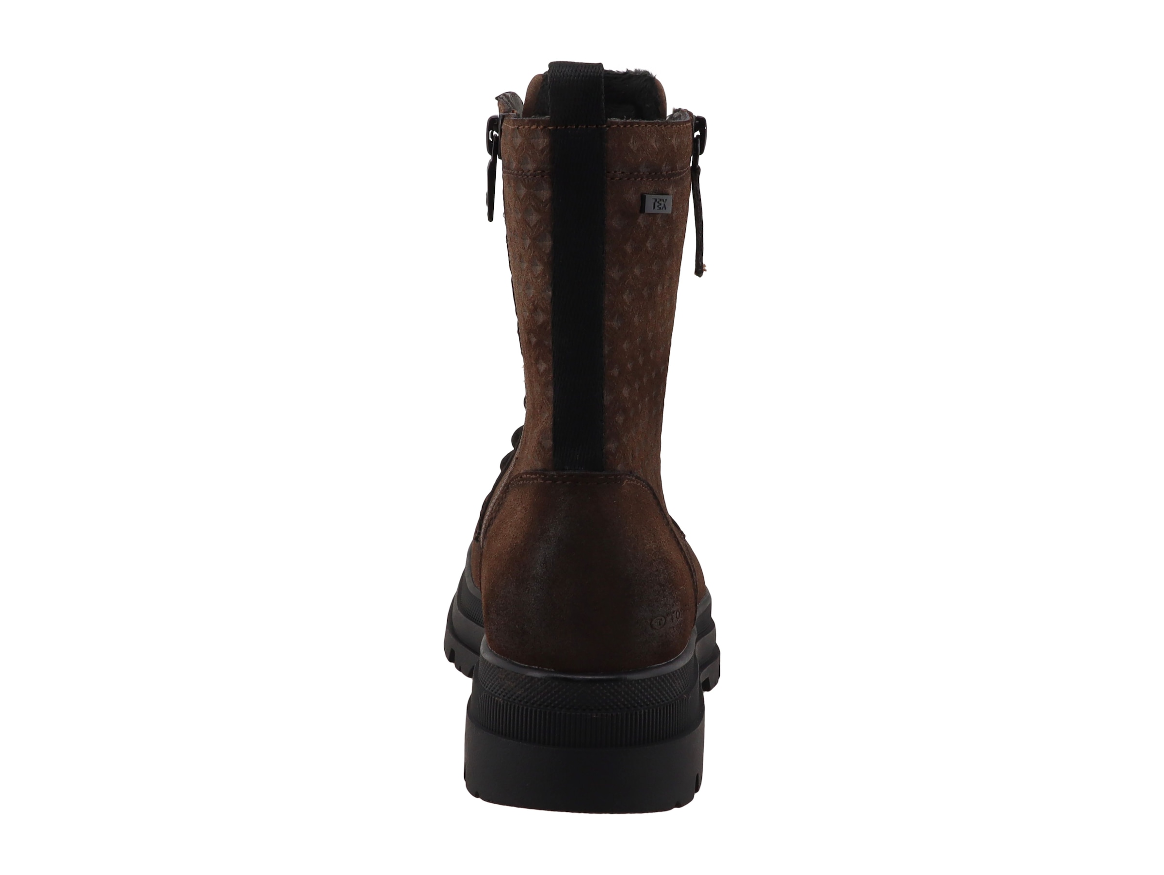 TOM TAILOR Winterboots  Blockabsatz, Schnürboots mit wasserabweisender TEX-Ausstattung