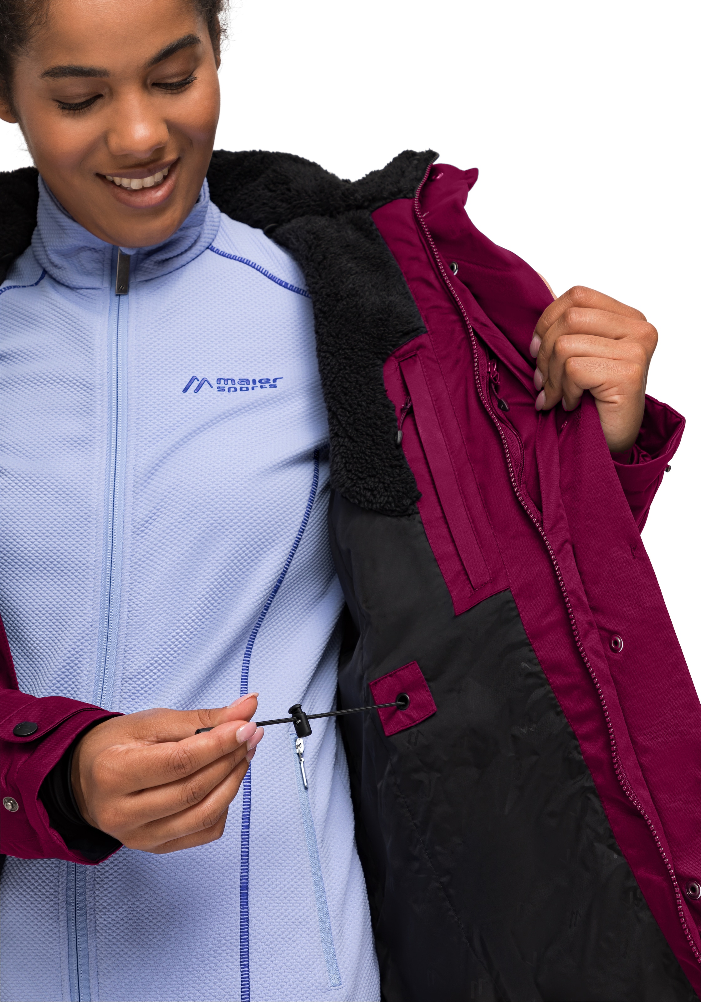 Maier Sports Funktionsjacke »Lisa 2.1«, Damen Mantel, atmungsaktiver Wintermantel, 2 RV-Taschen, Regular Fit