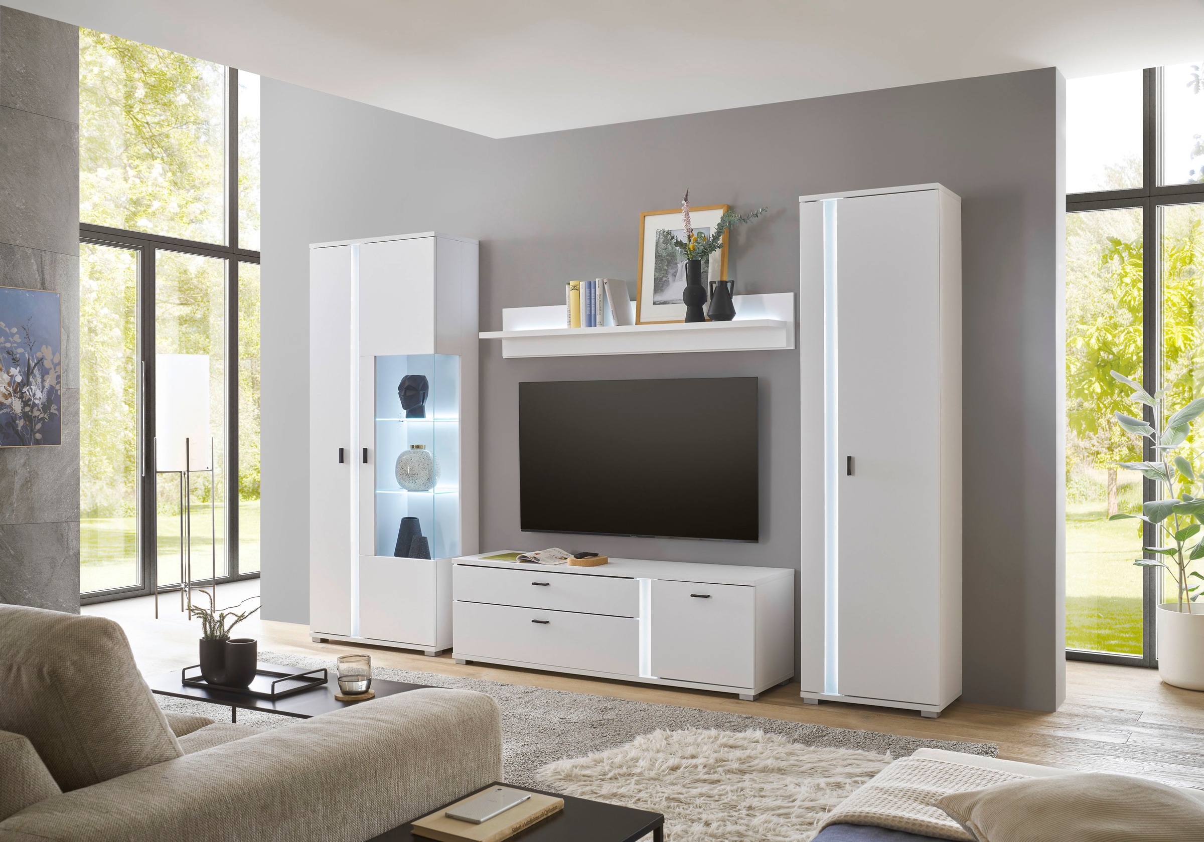 Home affaire Wohnwand »LONG ISLAND« Set, 4 Stk. tlg.