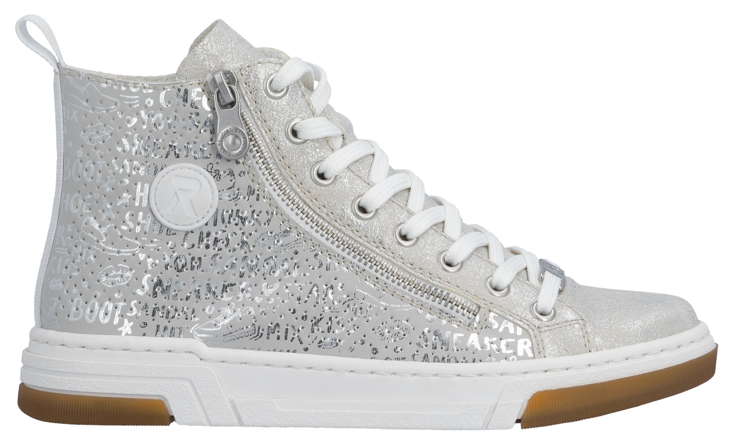 Rieker Sneaker  High Top-Sneaker, Freizeitschuh, Schnürschuh mit Plateausohle