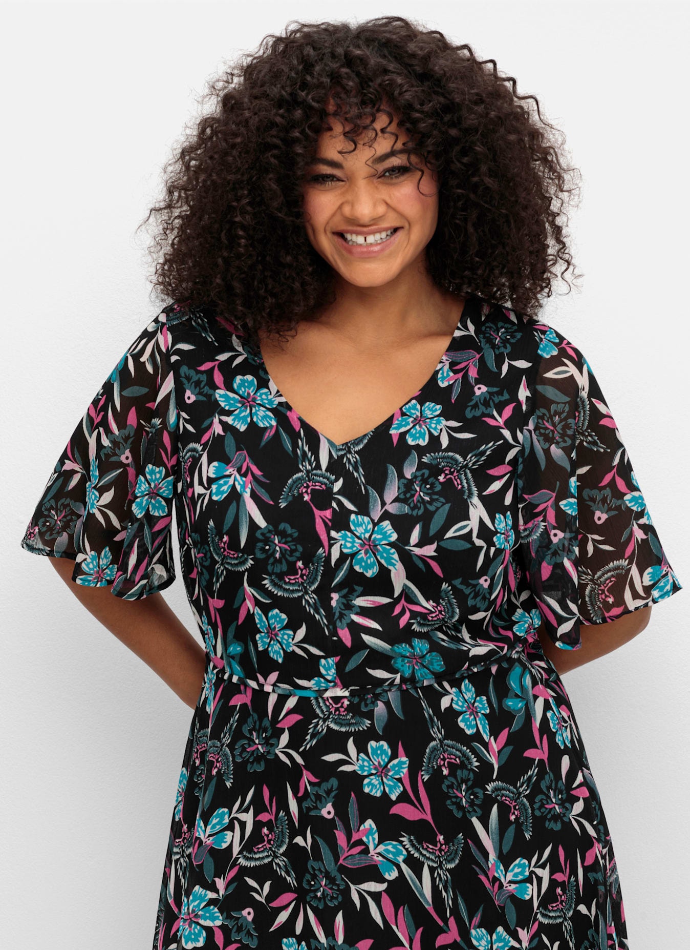 sheego by Joe Browns Chiffonkleid »Chiffonkleid«