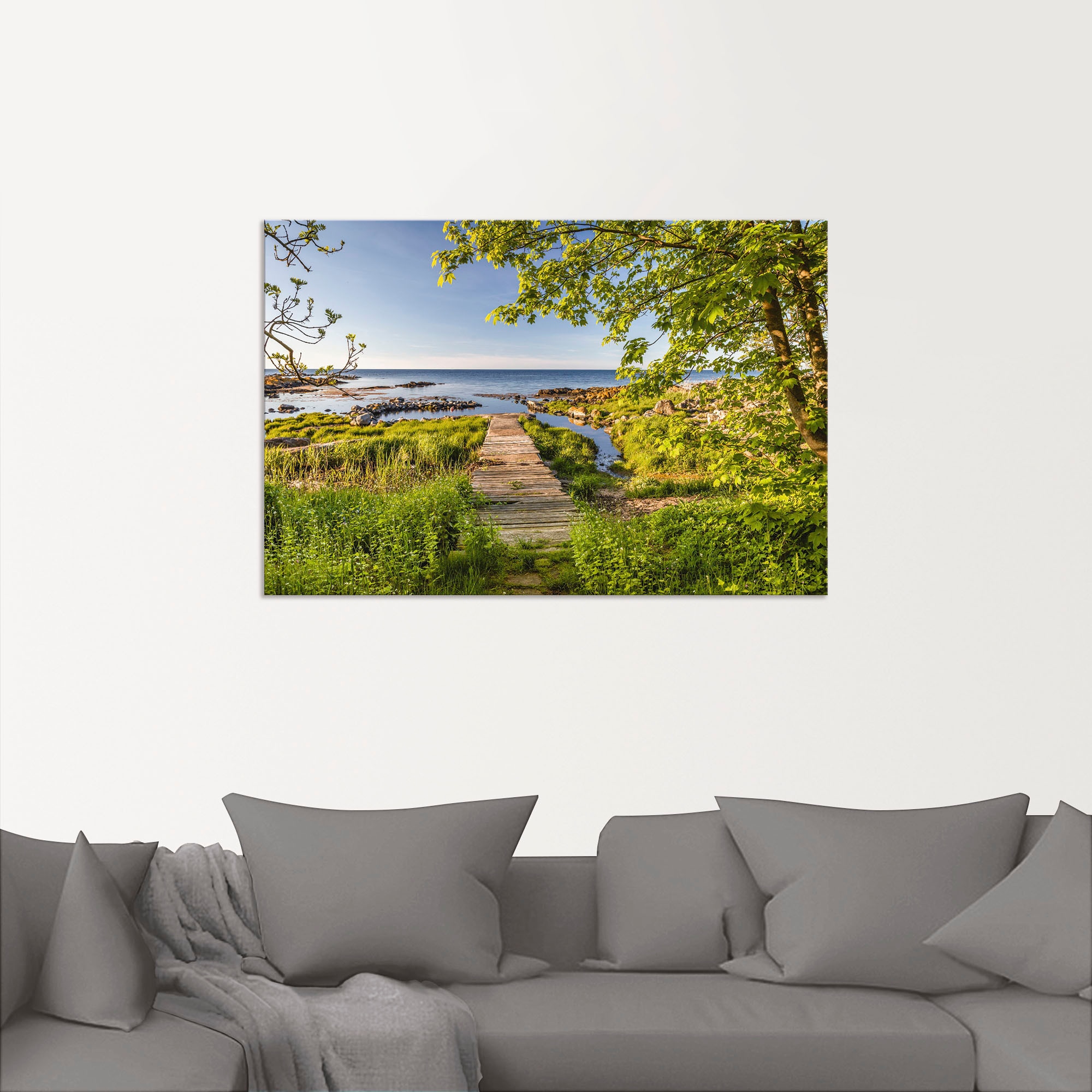 Artland Wandbild »Der Weg zum Meer auf Bornholm«, Küstenbilder, (1 St.),  als Alubild, Leinwandbild, Wandaufkleber oder Poster in versch. Größen  kaufen bei OTTO