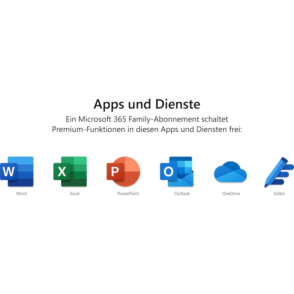 Microsoft Officeprogramm »original Microsoft 365 Single für 1 Person«, (1 St.), Premium-Office-Apps, 1 TB OneDrive Cloudspeicher, Product Key in Box