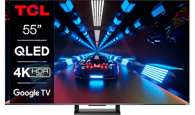 TCL QLED-Fernseher »55C731X1«, 139 cm/55 Zoll, 4K Ultra HD, Smart-TV-Google TV, 4K HDR... kaufen