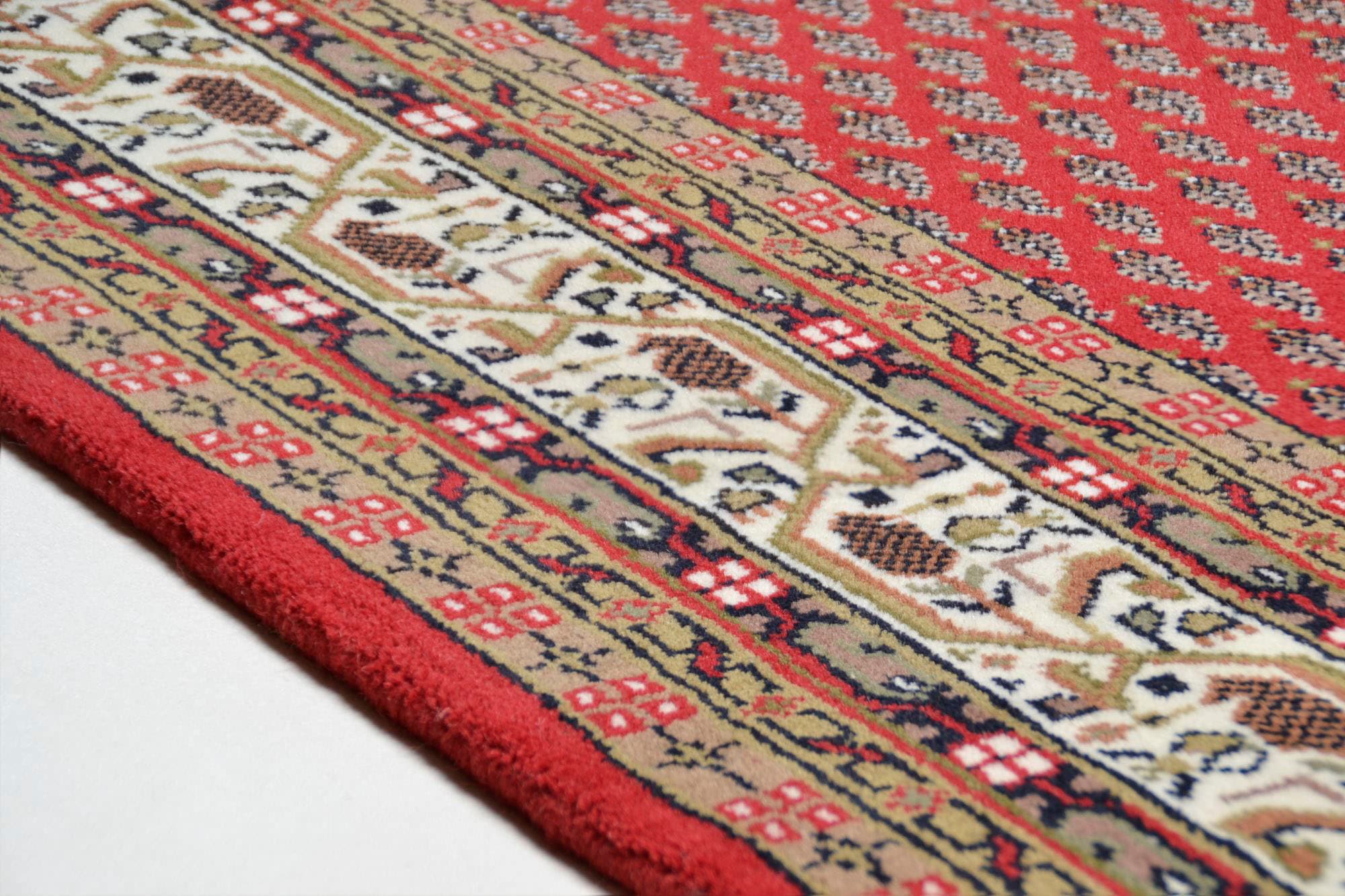 THEKO Läufer »Chandi Mir«, rechteckig, 12 mm Höhe, Teppich-Läufer, reine Wolle, handgeknüpft, mit Fransen
