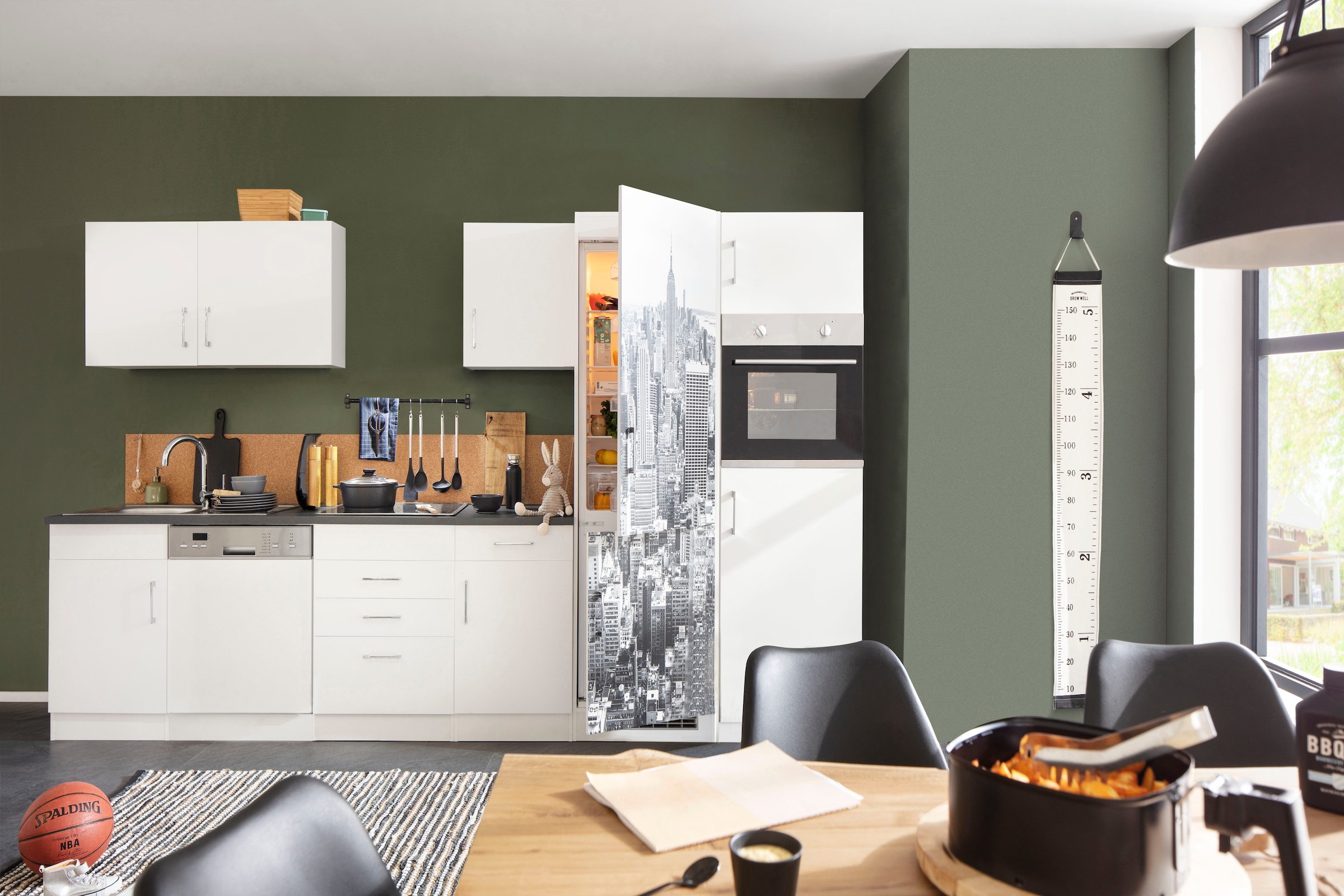 KOCHSTATION Küchenzeile »KS-Paris«, ohne E-Geräte, Breite 340 cm