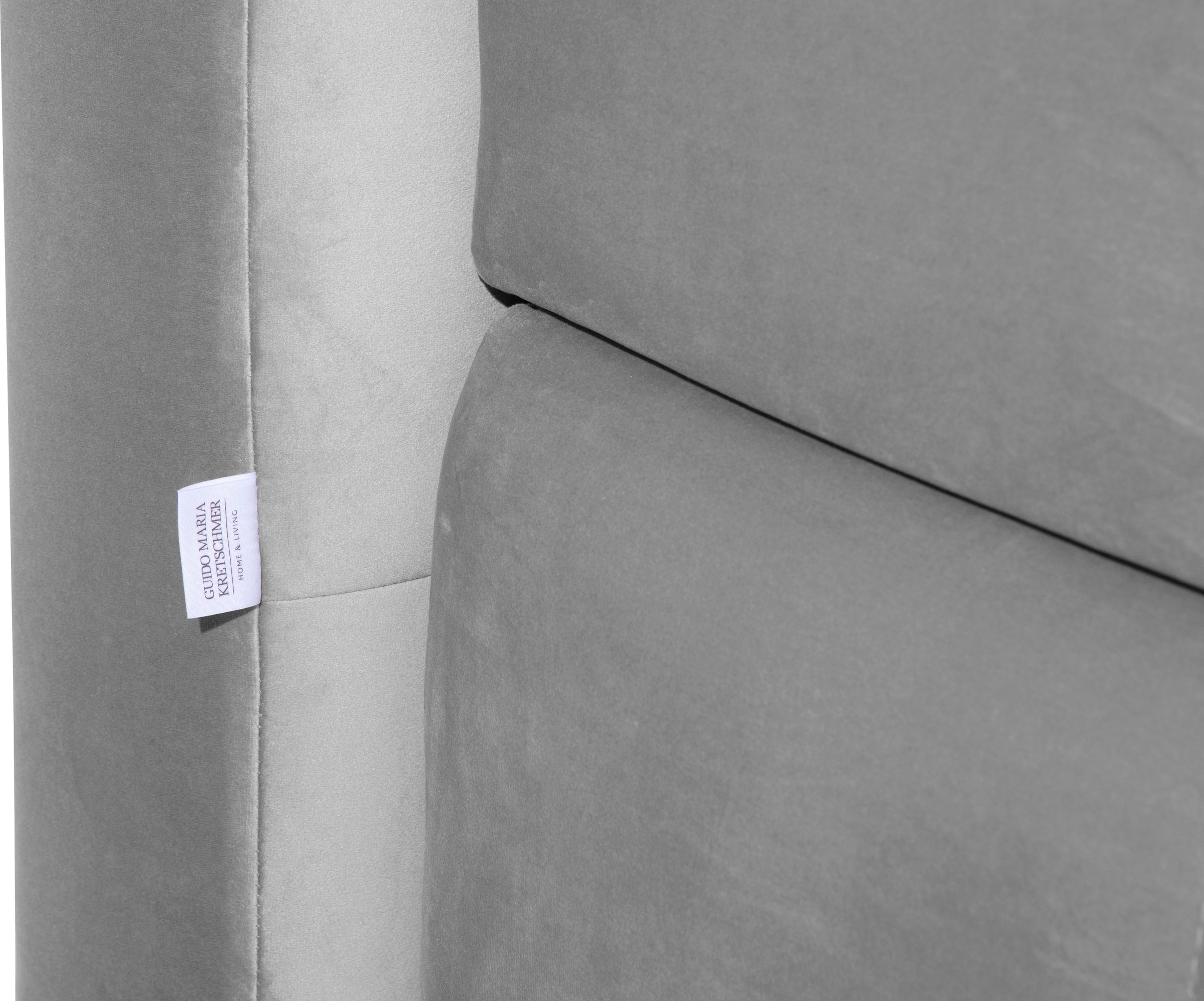 Guido Maria Kretschmer Home&Living Boxspringbett »Chelles«, inkl. Topper, in XXL- Überlänge 220 cm, Unterbox mit feine Wölbung