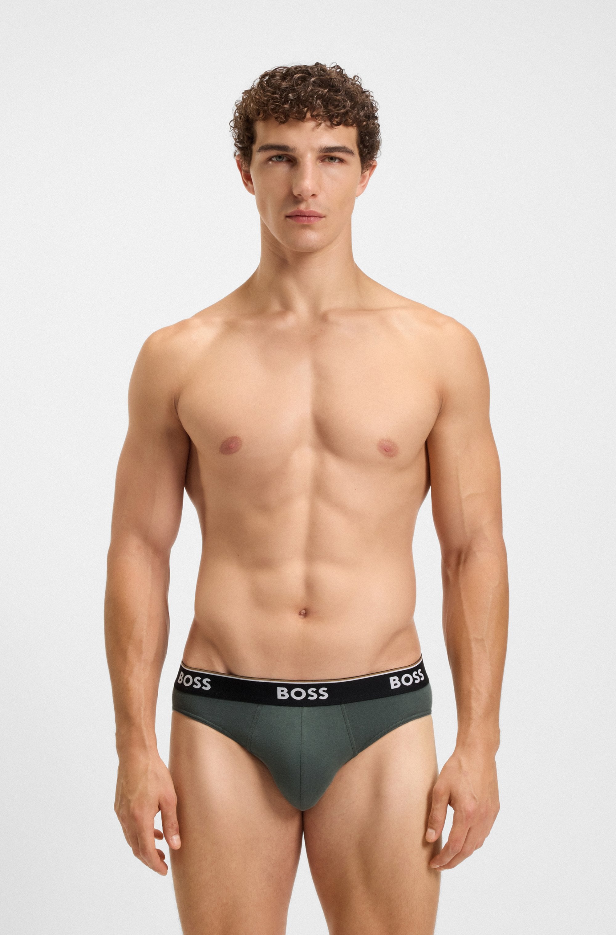 BOSS Slip »Brief 3P Power« Packung, 3 Stk. mit BOSS Schriftzug