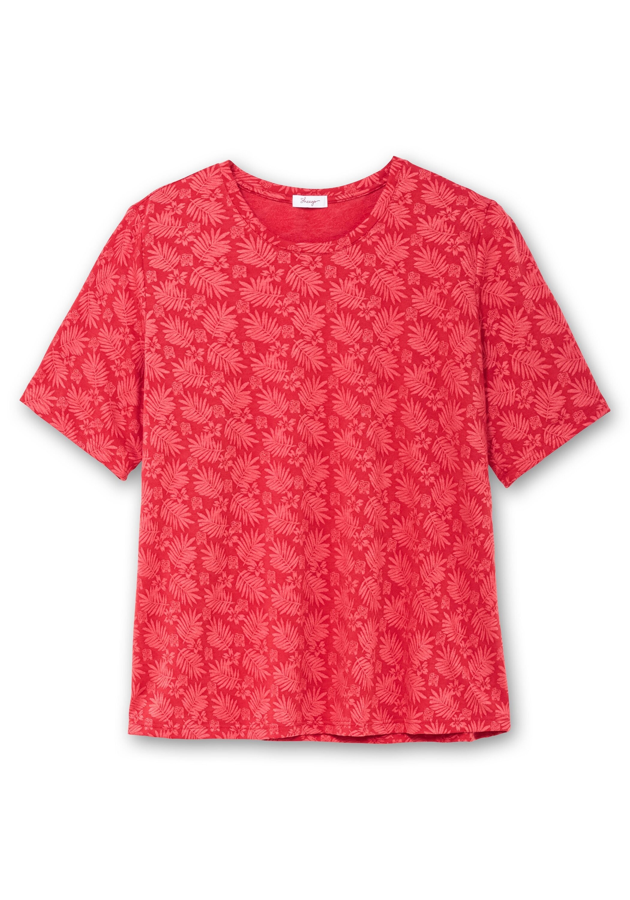 Sheego T-Shirt »Shirt mit Alloverprint, leicht tailliert«