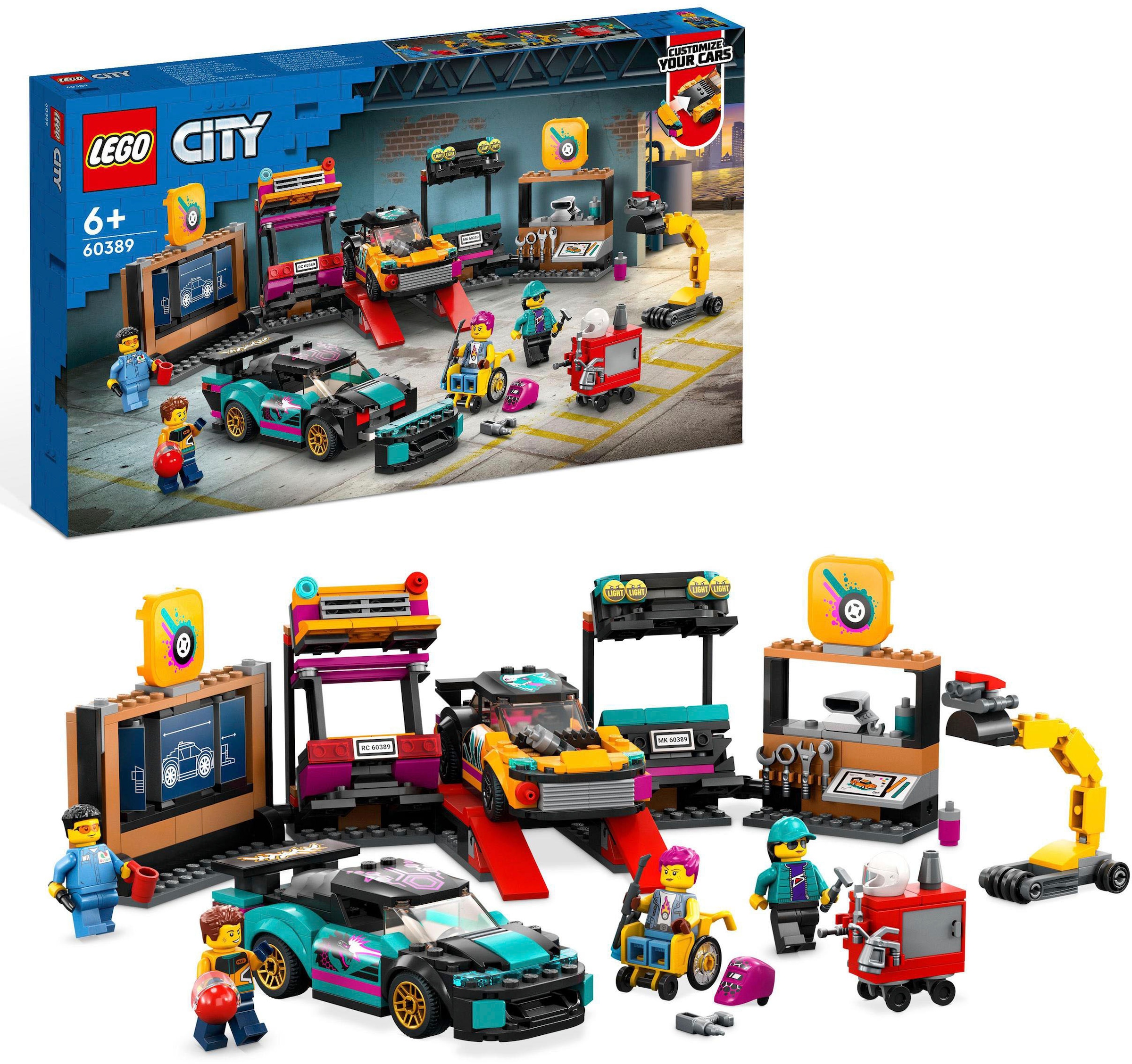 Konstruktionsspielsteine »Autowerkstatt (60389), LEGO® City«, (507 St.), Made in Europe