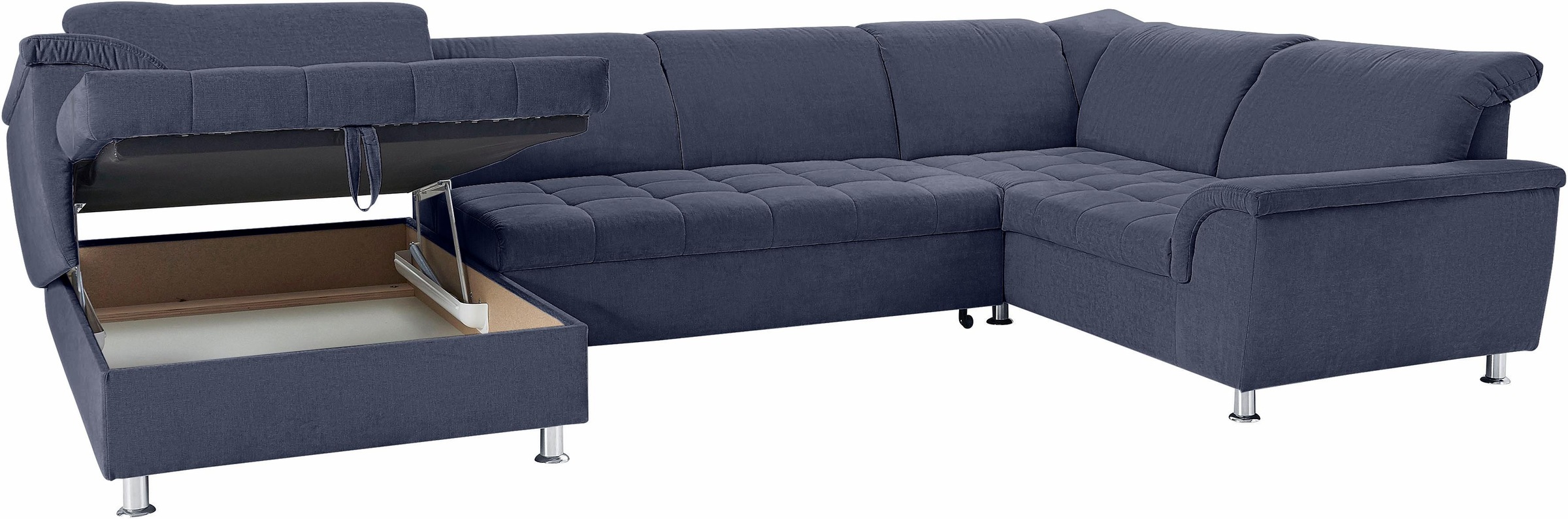 Wohnlandschaft Franzi wahlweise mit Kopfteilverstellung Bettfunktion, Bettkasten