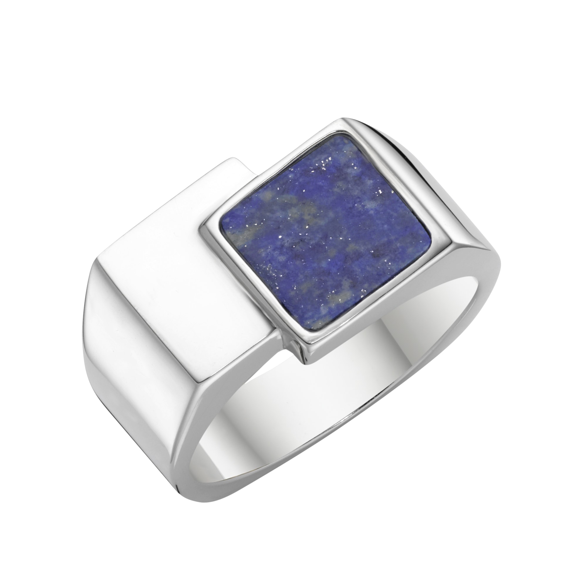 GIORGIO MARTELLO MILANO Silberring »Ring Siegelring mit blauer Lapis-Einlage, Silber 925«