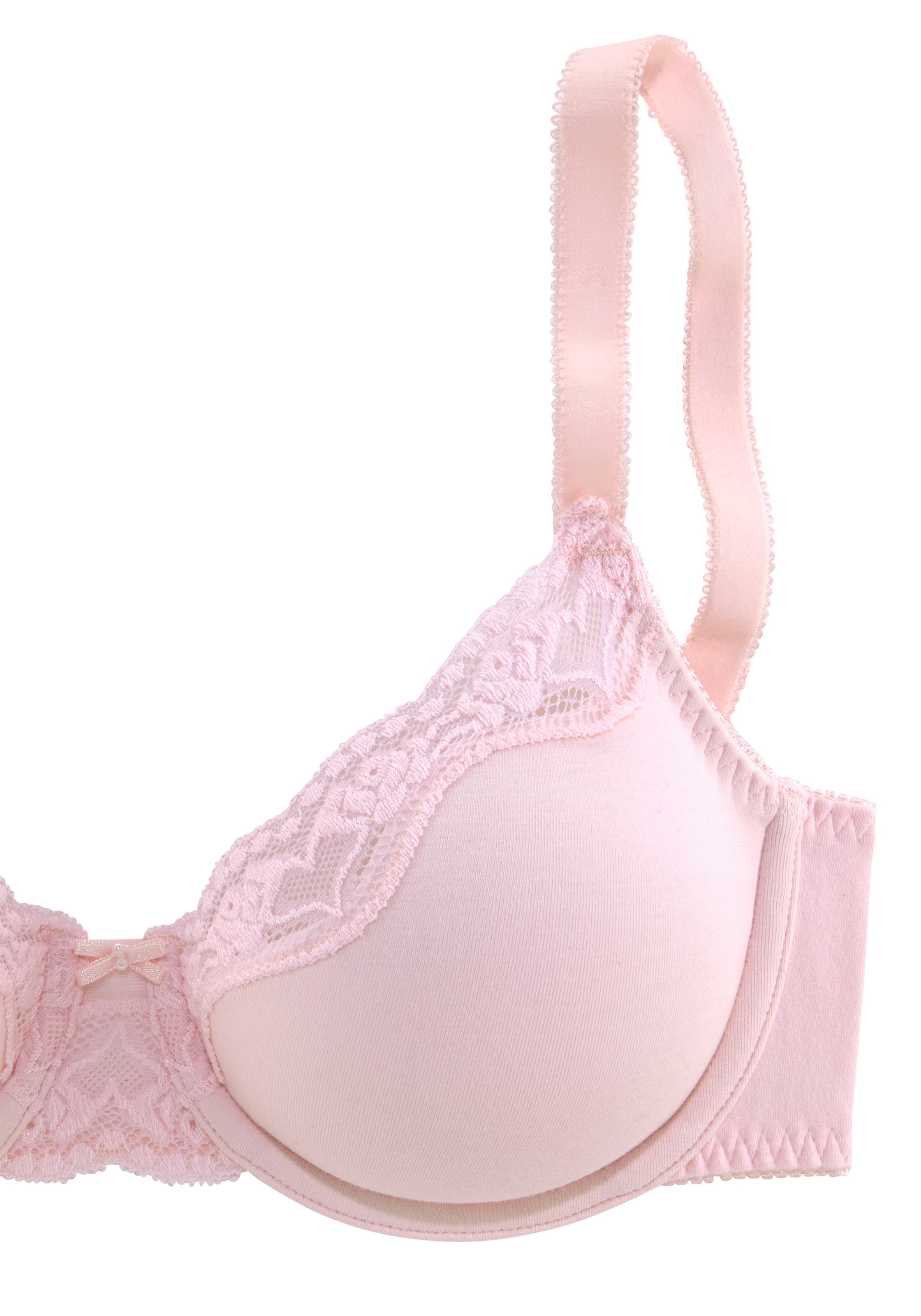 Jacquardspitze, mit zarter kaufen bei (Packung, fleur Stück), 2 Basic OTTO online petite Bügel-BH, Dessous