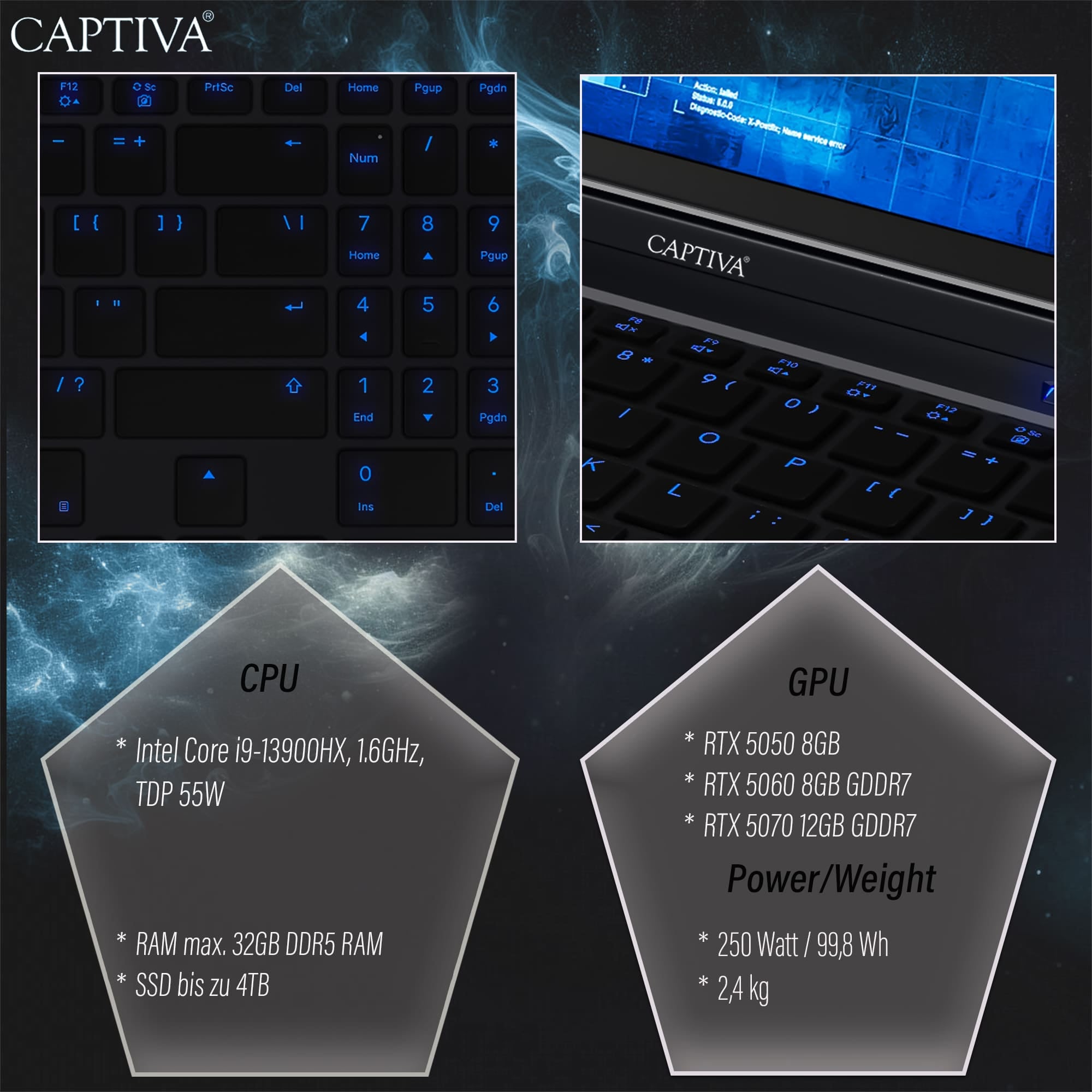 CAPTIVA Gaming-Notebook »Highend Gaming I92-107«