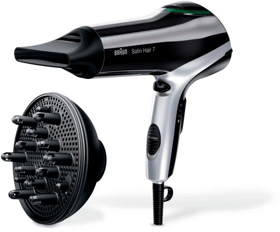 Braun Ionic-Haartrockner »Satin Hair 7 Iontec« 2.200 W Satin Protect System: 100%-igen Schutz vor Überhitzung in grau