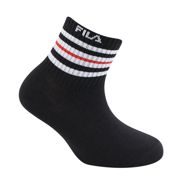 Fila Kurzsocken 6 Paar,  Cotton-Mix, mit Rippenbündchen