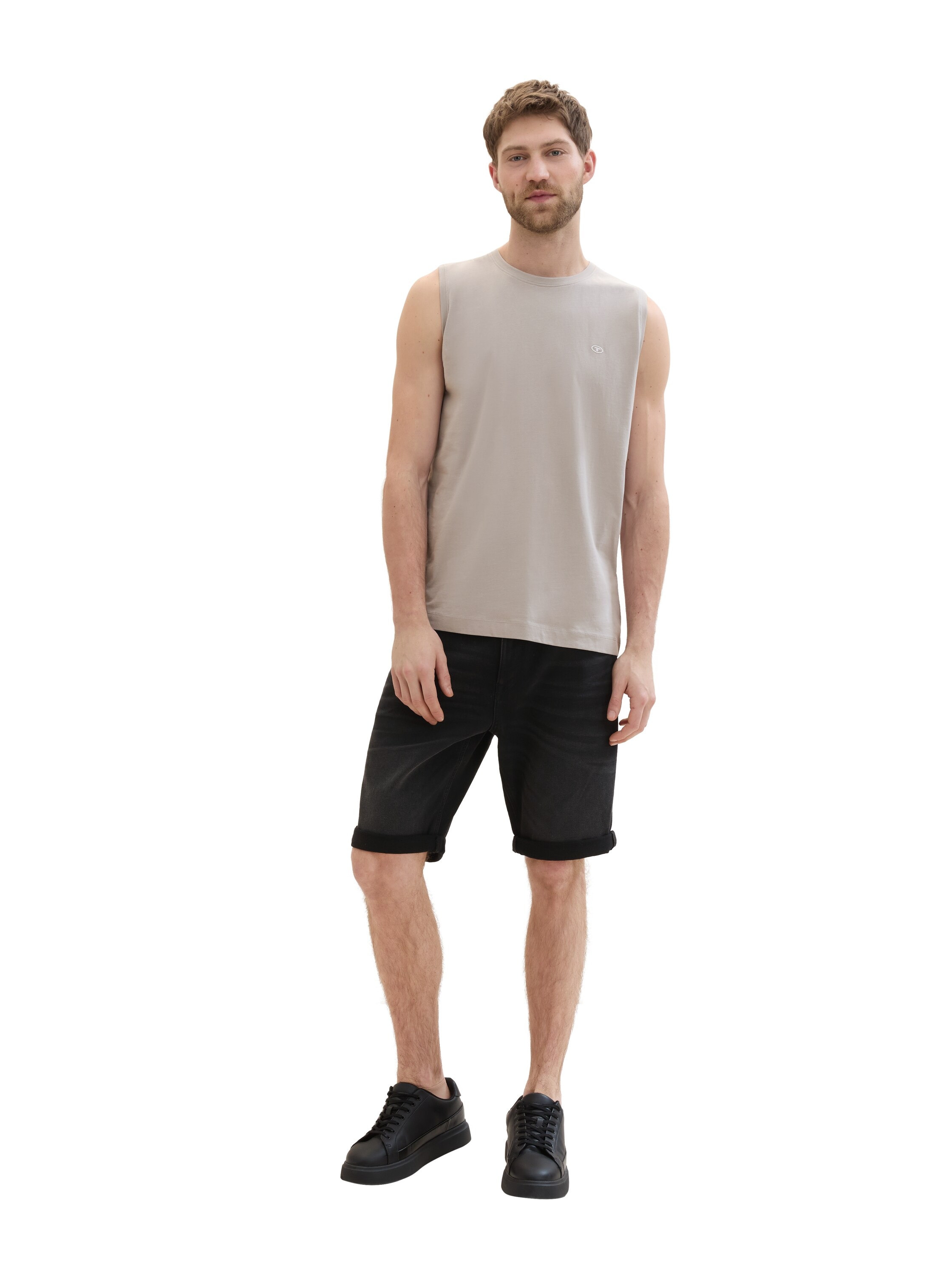 TOM TAILOR Jeansbermudas »JOSH«, mit Markenlabel