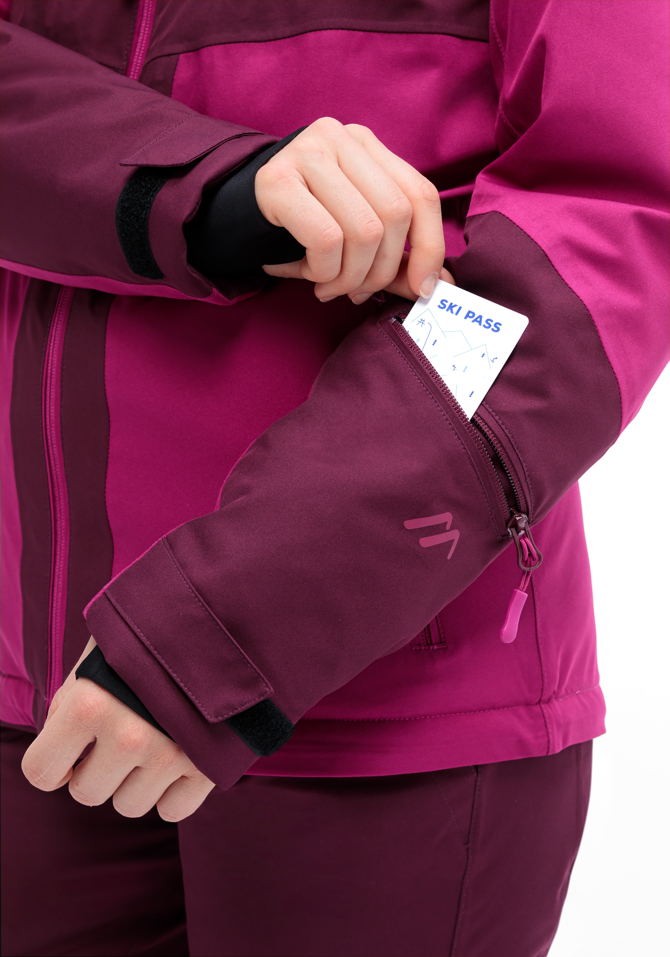 Maier Sports Skijacke »INA«, Damen Winterjacke, wasserdicht, 5 RV-Taschen und Kapuze, Regular fit