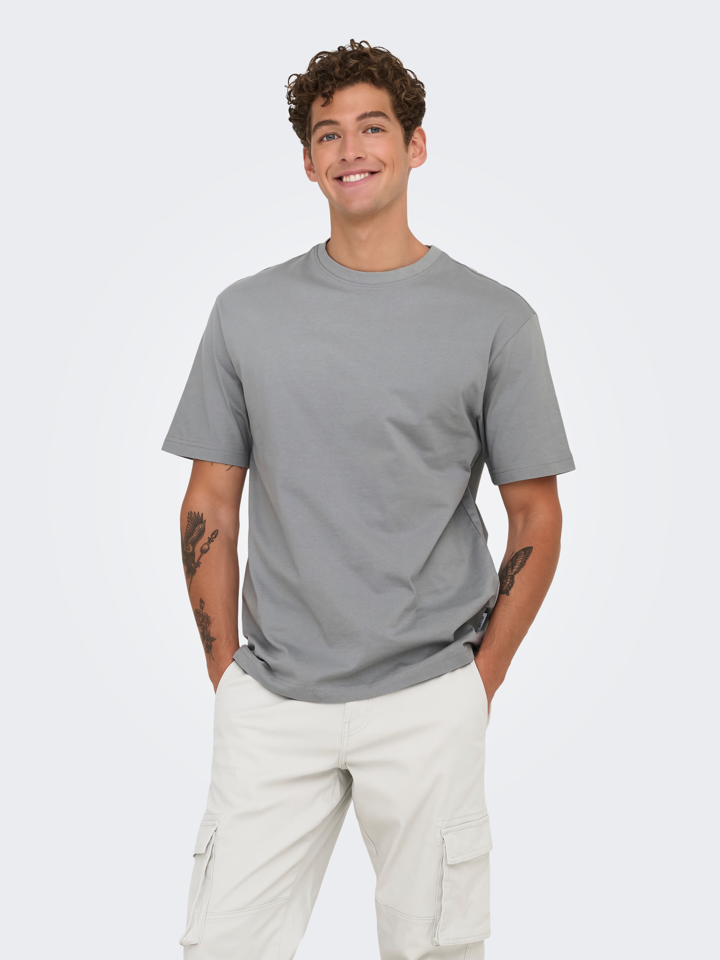 ONLY & SONS Rundhalsshirt »ONSFRED RLX SS TEE«