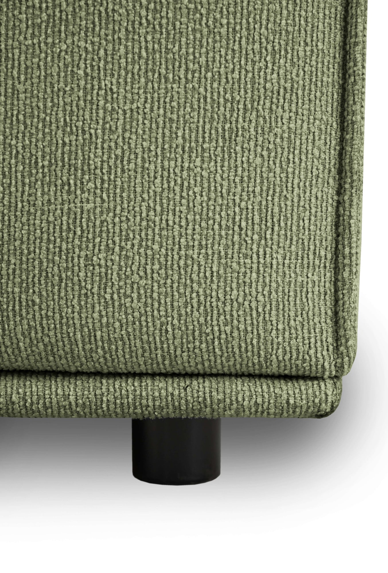 Home affaire Ecksofa »Avelin, 228 cm, L-Form, Chenille, Struktur-Boucle«, mit Wellenunterfederung, Kedernaht, bodentief, Skandi-Design