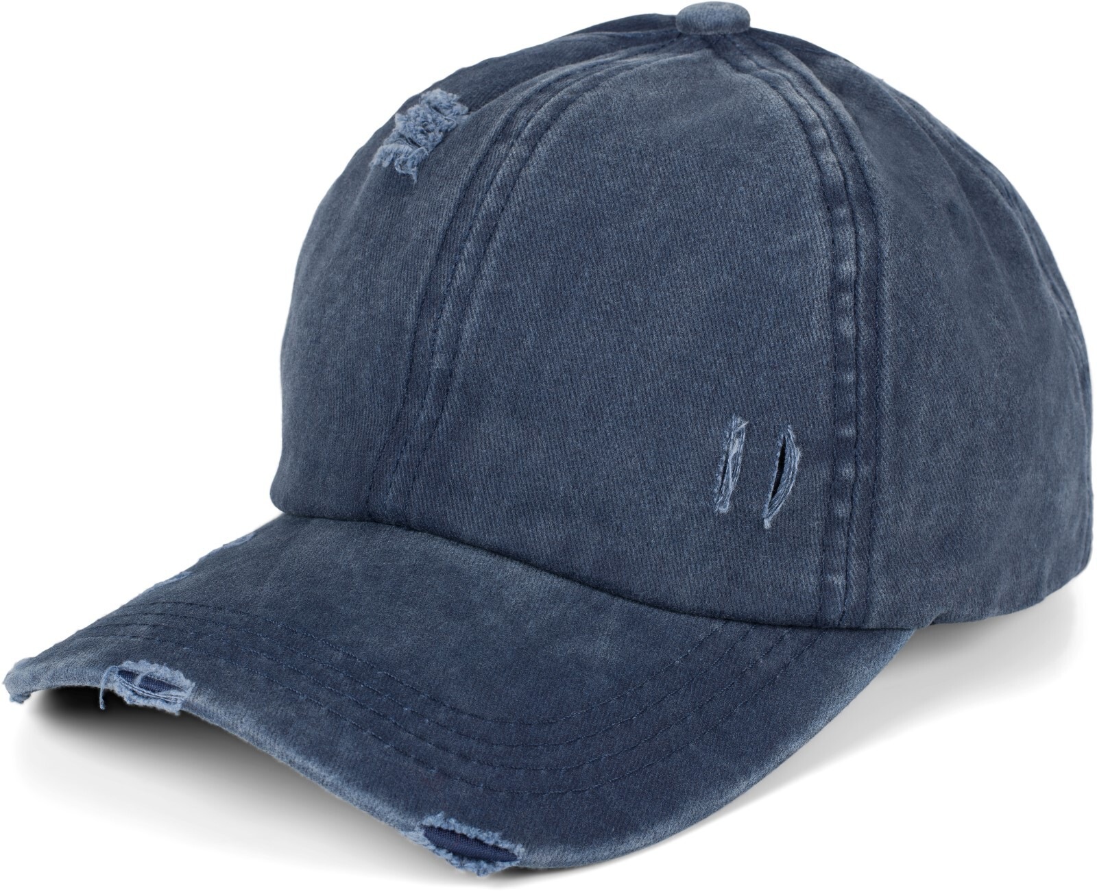 styleBREAKER »Ponytail Baseball Cap Used Look« 1 Stk.