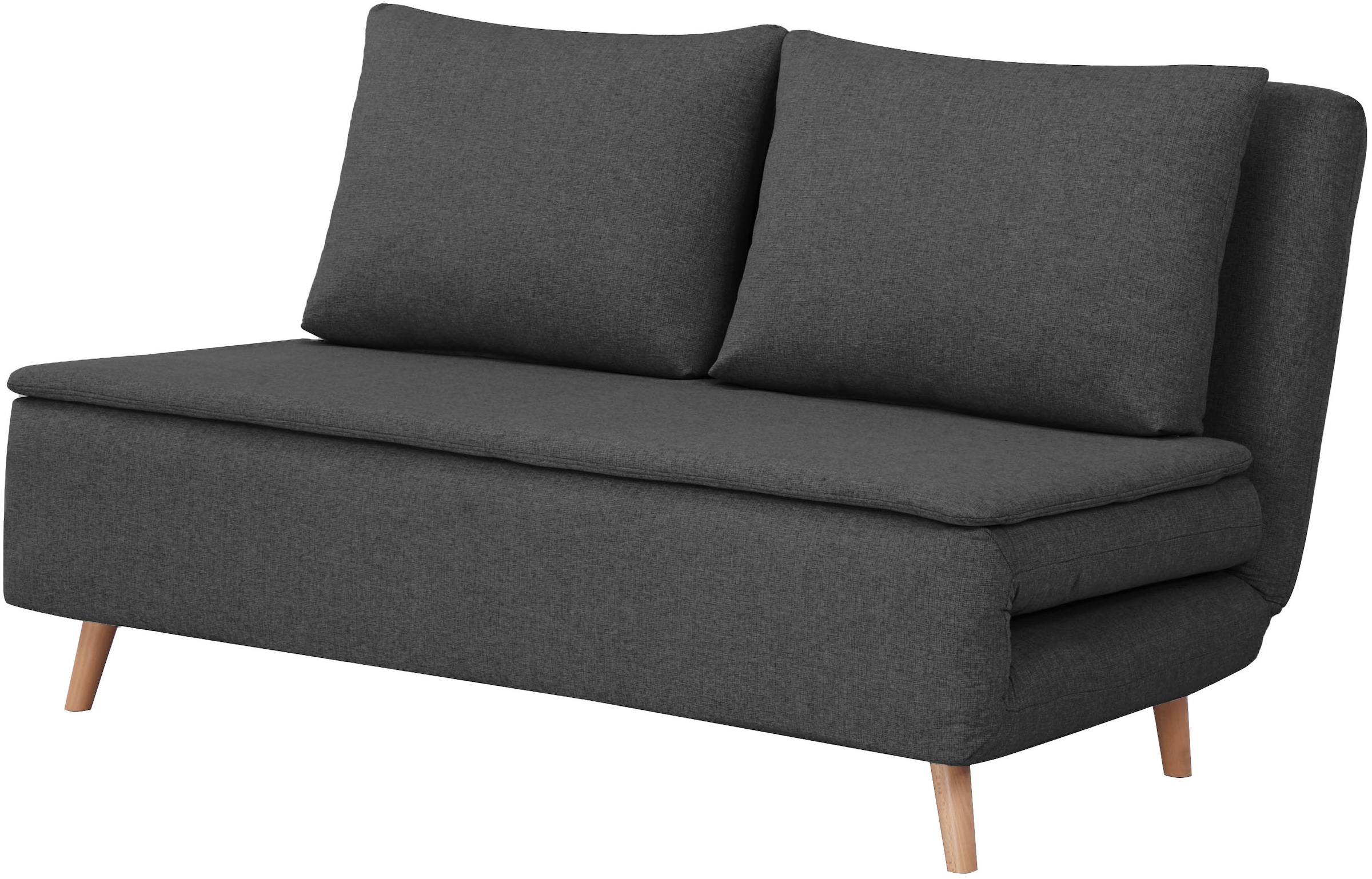Home affaire 2-Sitzer »AINSLEY 140 cm - verstellbare Rückenlehne« wandelbar zum Gästebett, Relaxsofa, Webstoff u. Cord-Bezug