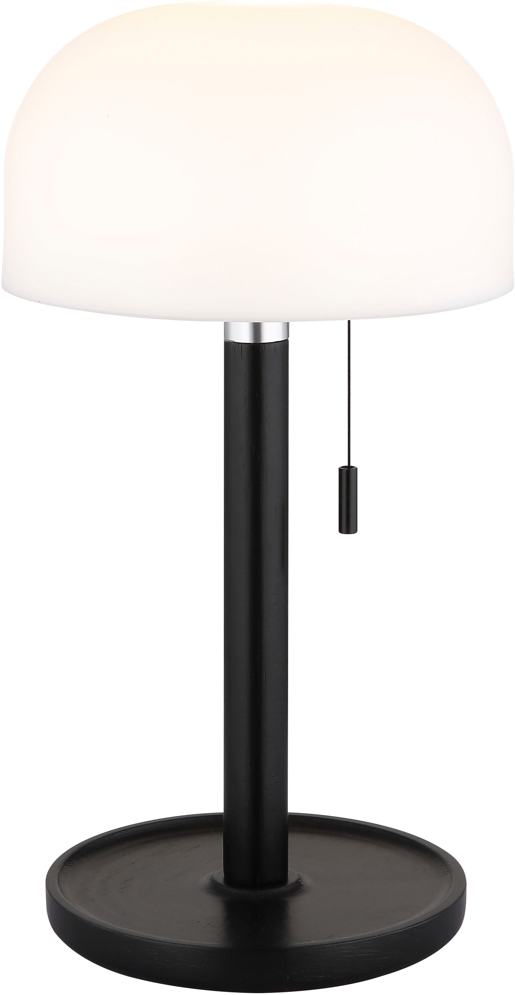 GLOBO LIGHTING LED Tischleuchte »NORMAN« LED-Modul 1 Stk. warmweiß - kaltweiß Akkutischleuchte auch für draußen, Zugschalter Kordel, Akkulampe
