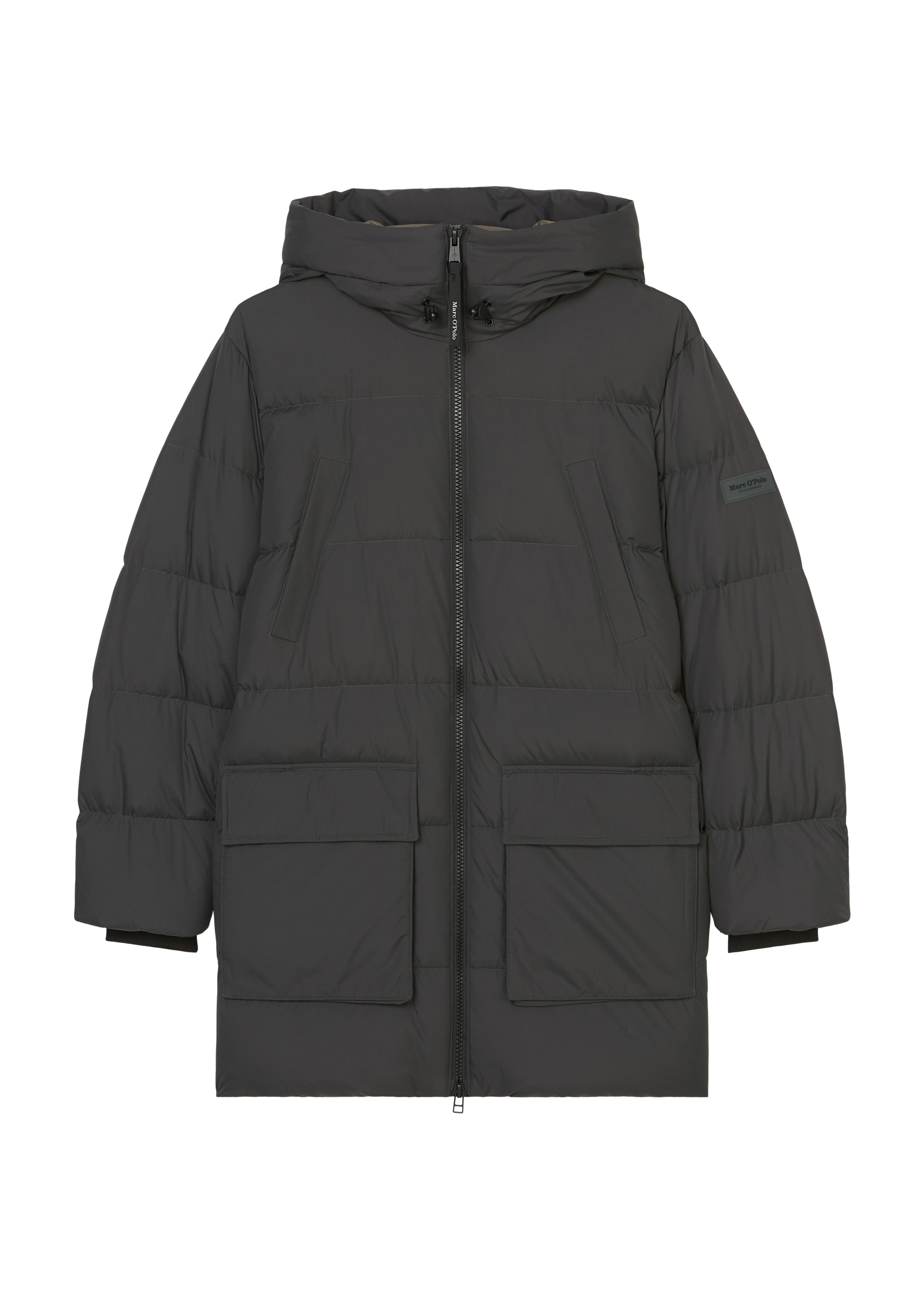 Marc O'Polo Winterjacke, mit Kapuze, mit Kapuze und vielen Details